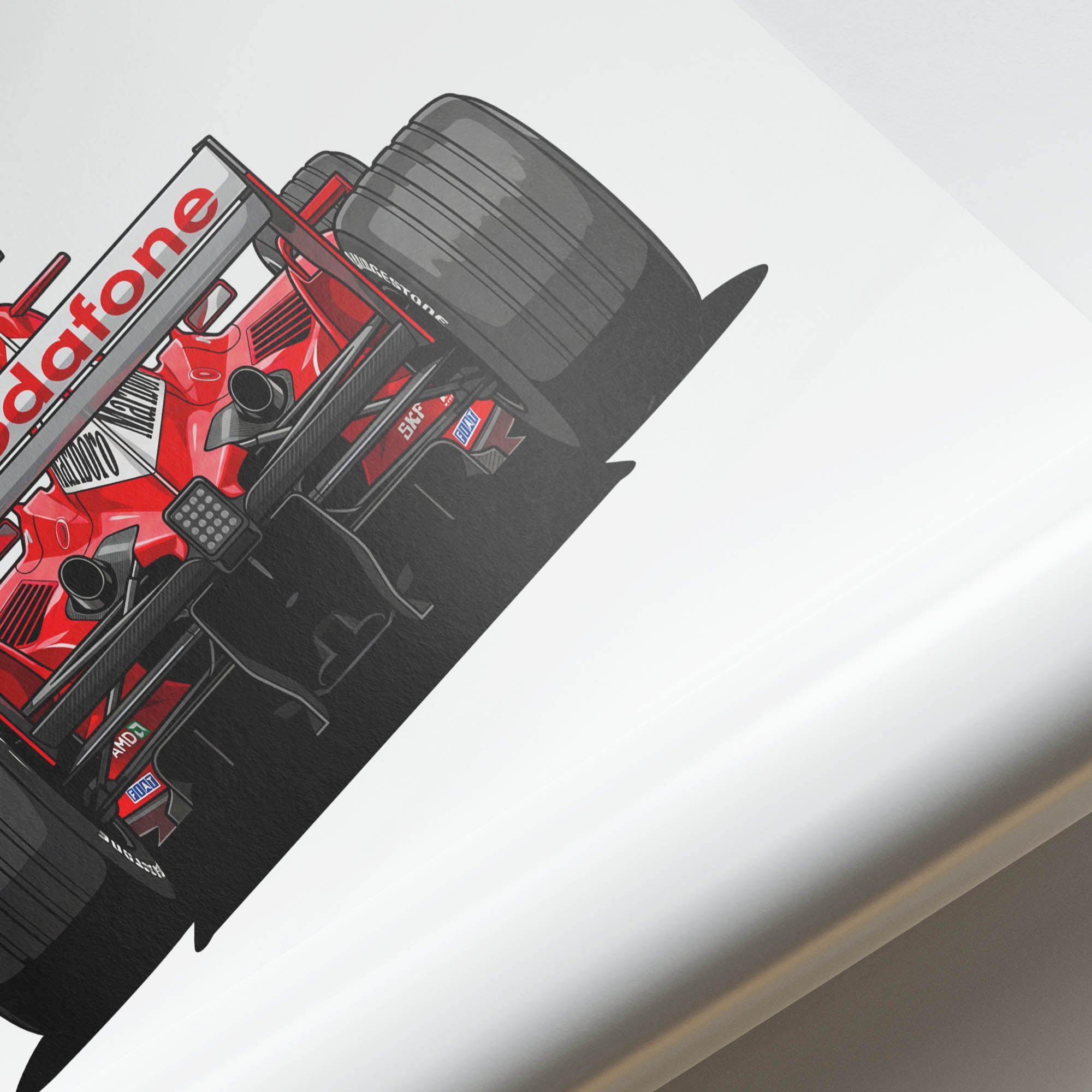 2004 Ferrari F2004 Michael Schumacher – Car Print (Back)