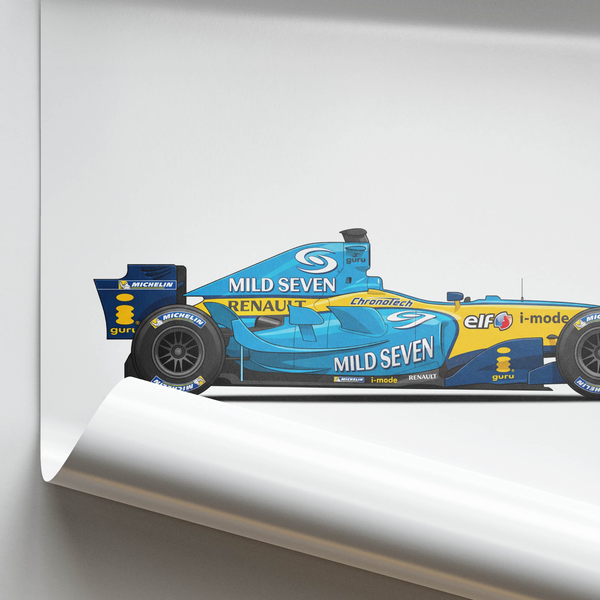2005 Renault R25 Fernando Alonso – Car Print