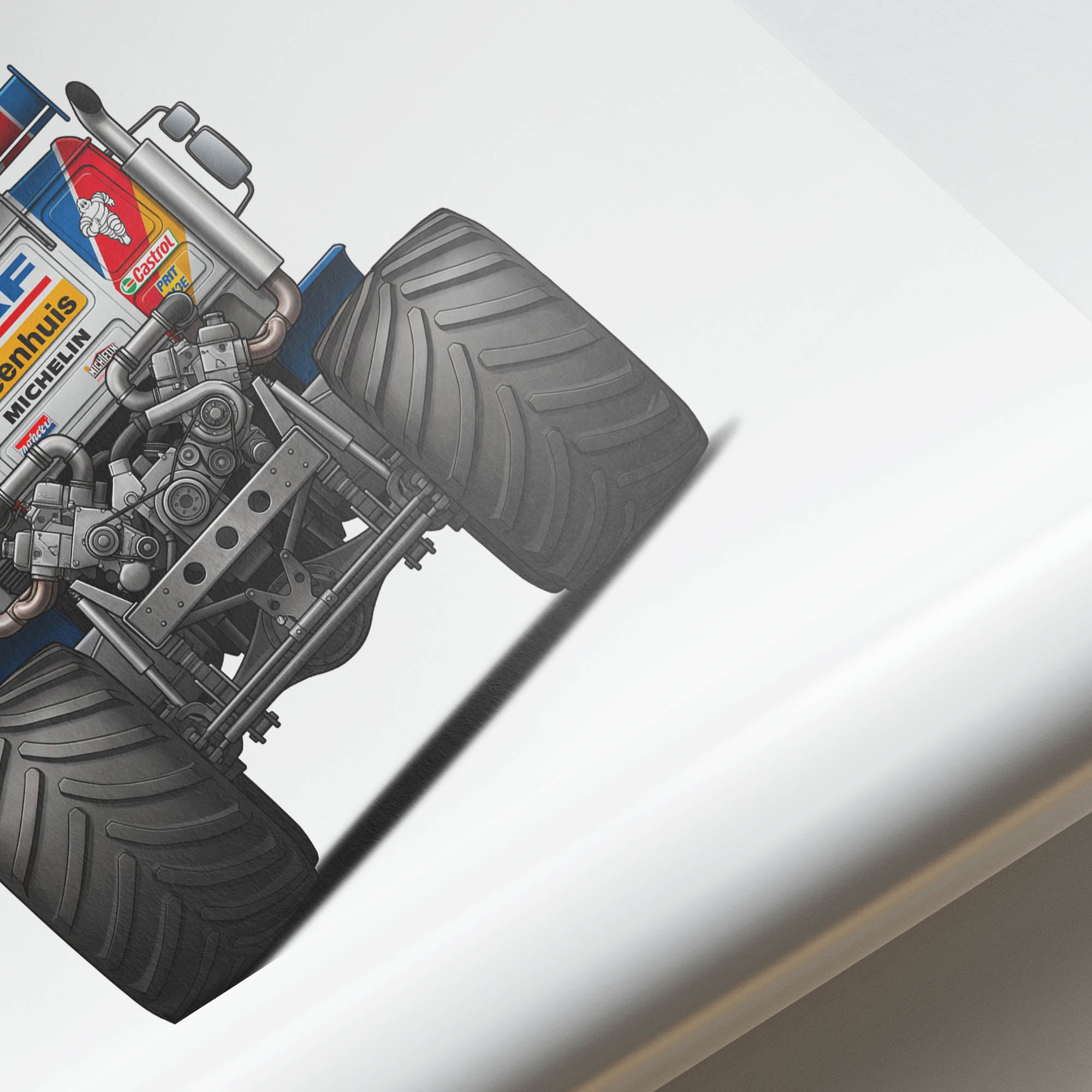 1988 Daf Turbotwin II Twin Engine Monster – Car Print