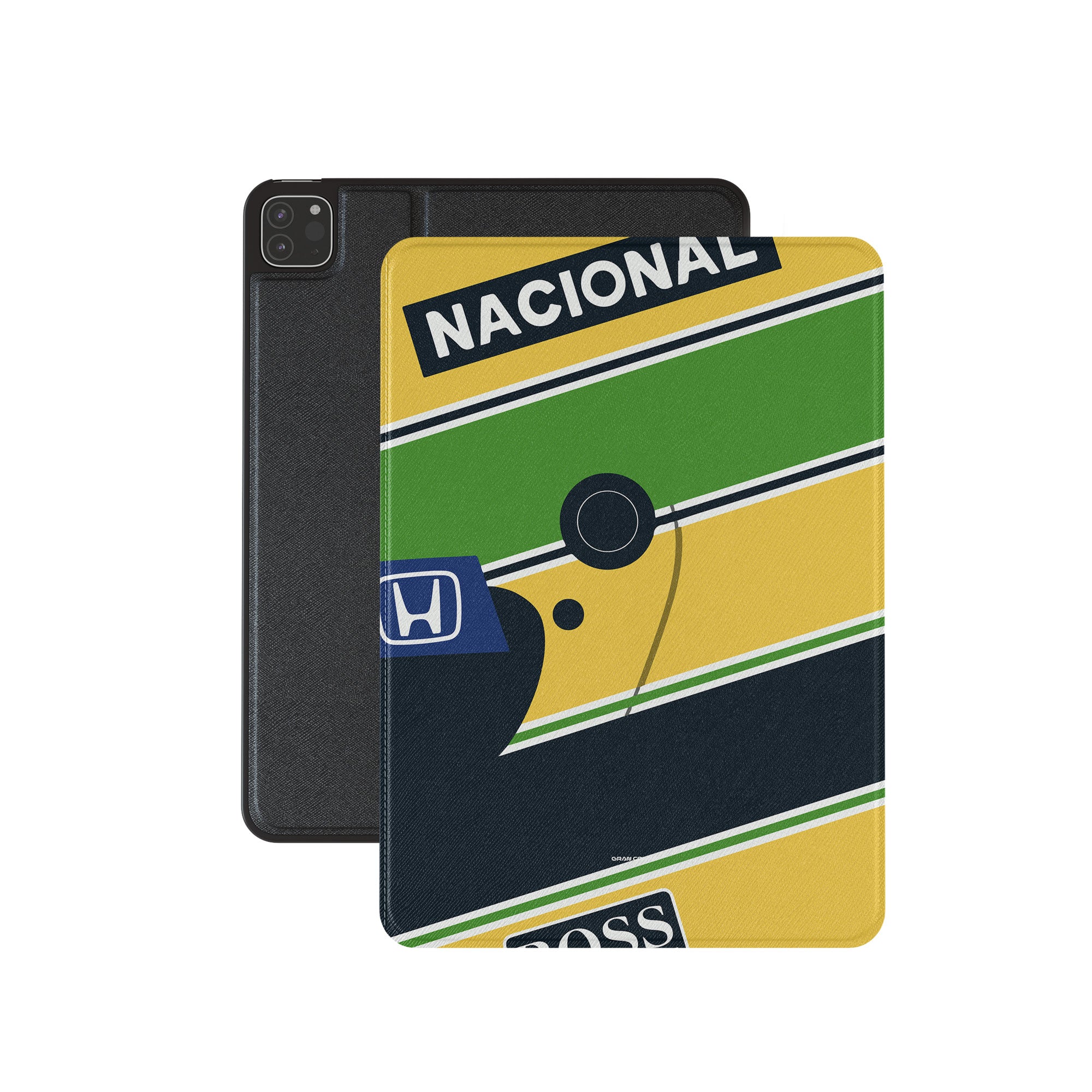 Ayrton Senna iPad Case – McLaren Helmet Case with 1988 MP4/4 Design