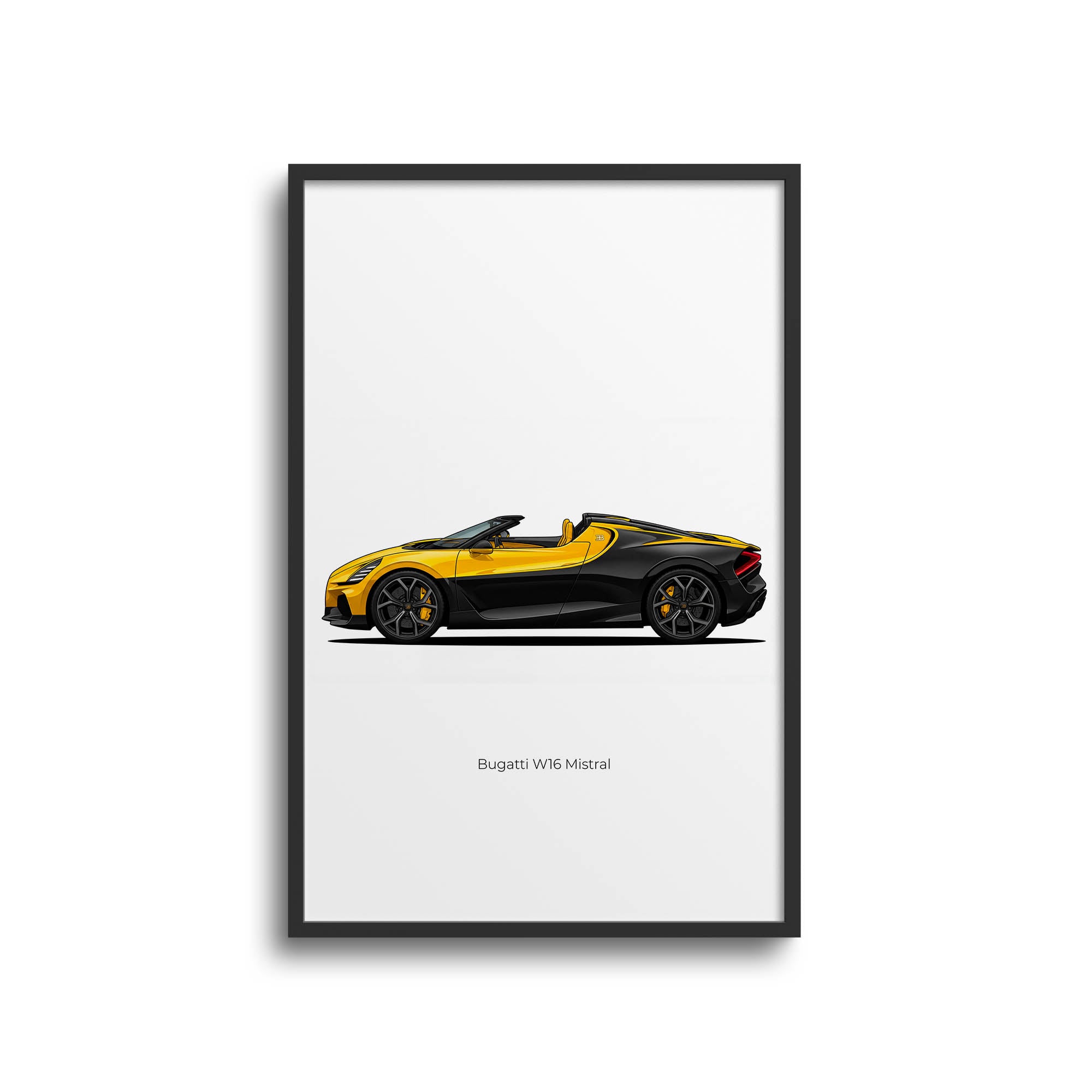 2024 Bugatti W16 Mistral – Car Print