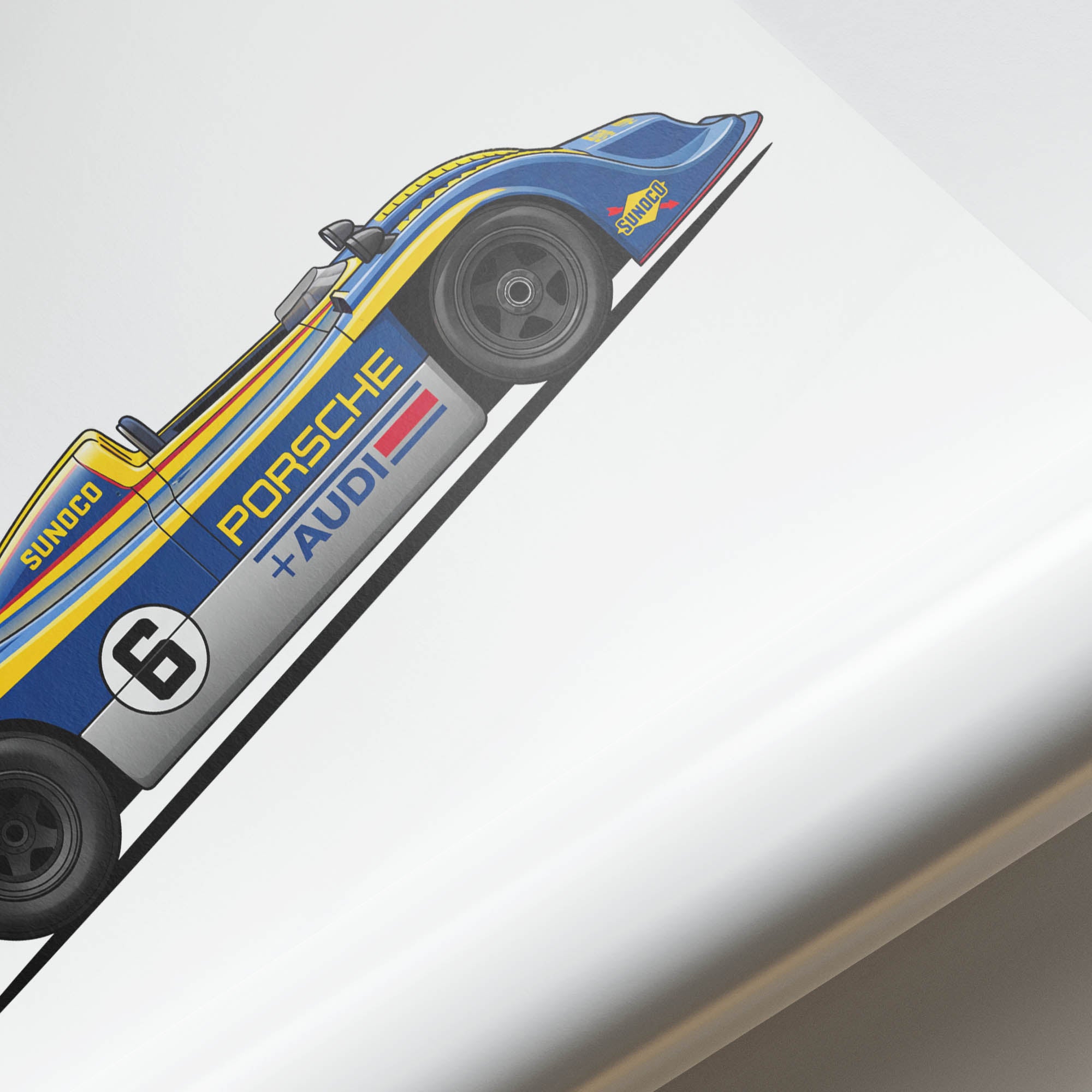 1973 Porsche 917 30 Can Am Sunoco – Car Print (Side)