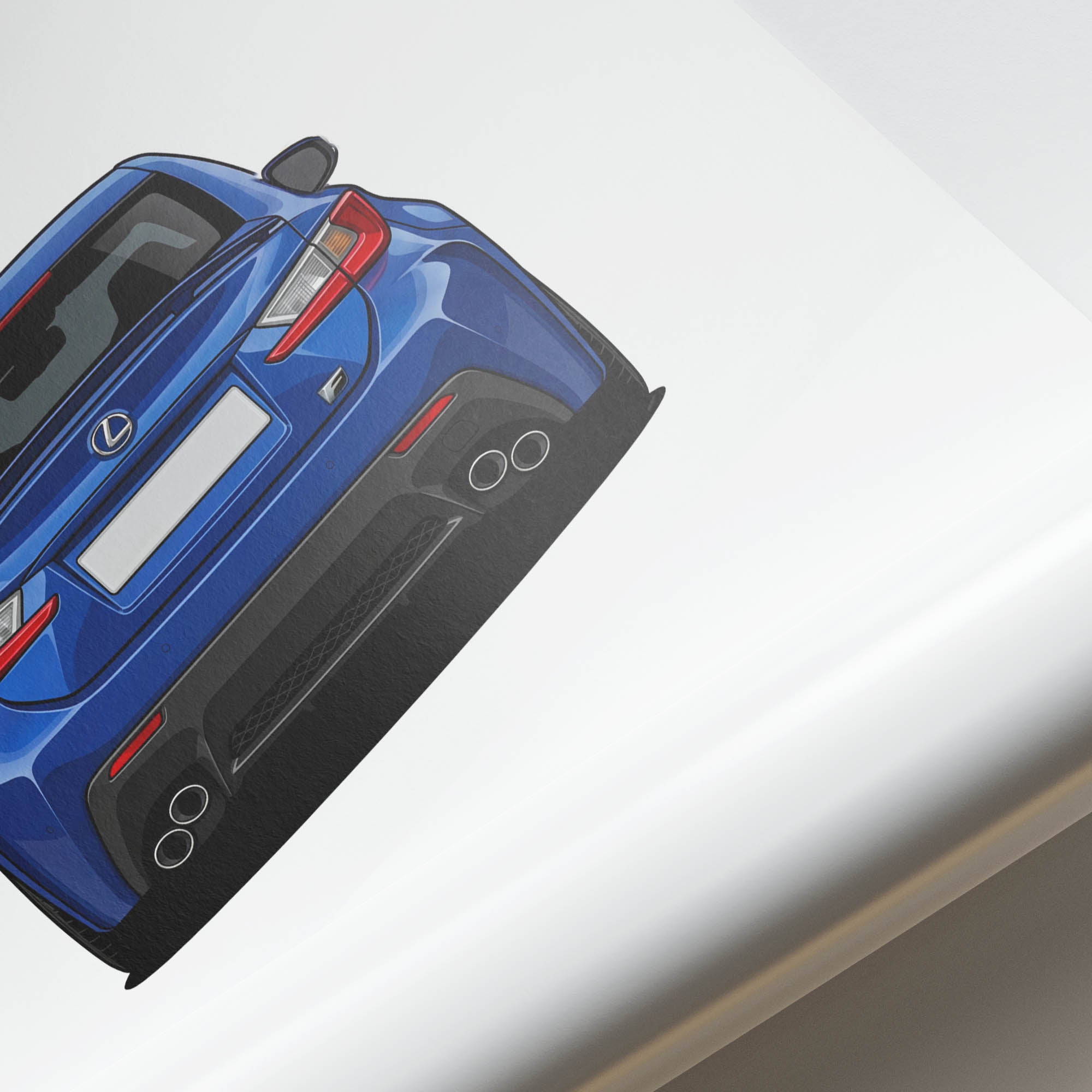 2015 Lexus Rc F Ultrasonic – Car Print (Rear)