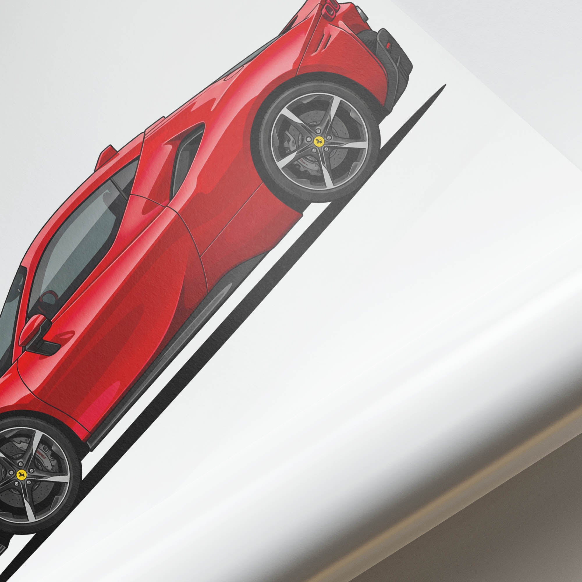 2021 Ferrari SF90 Stradale – Car Print (Side)