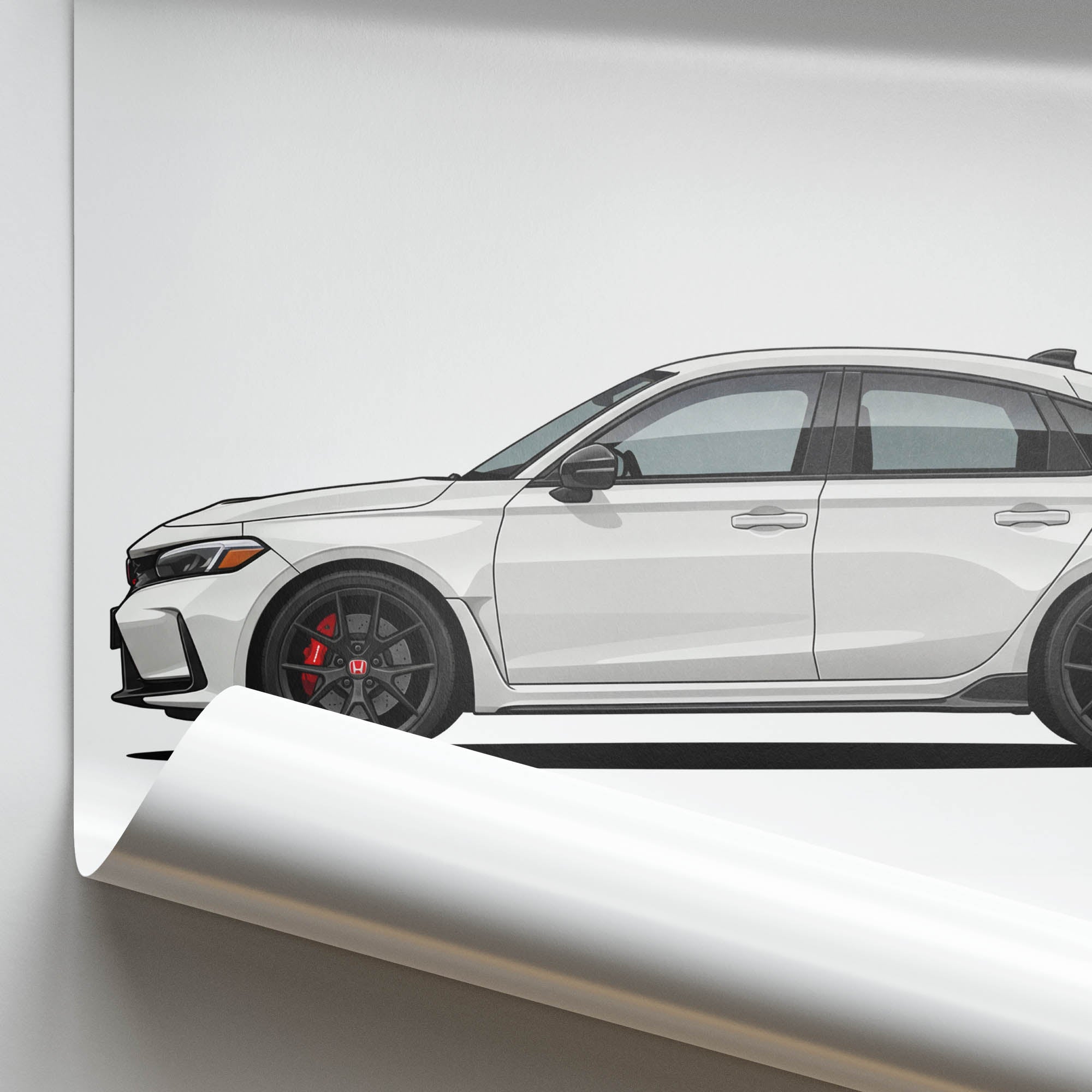 2023 Honda Civic Type R FL5 Championship – Car Print (Side)