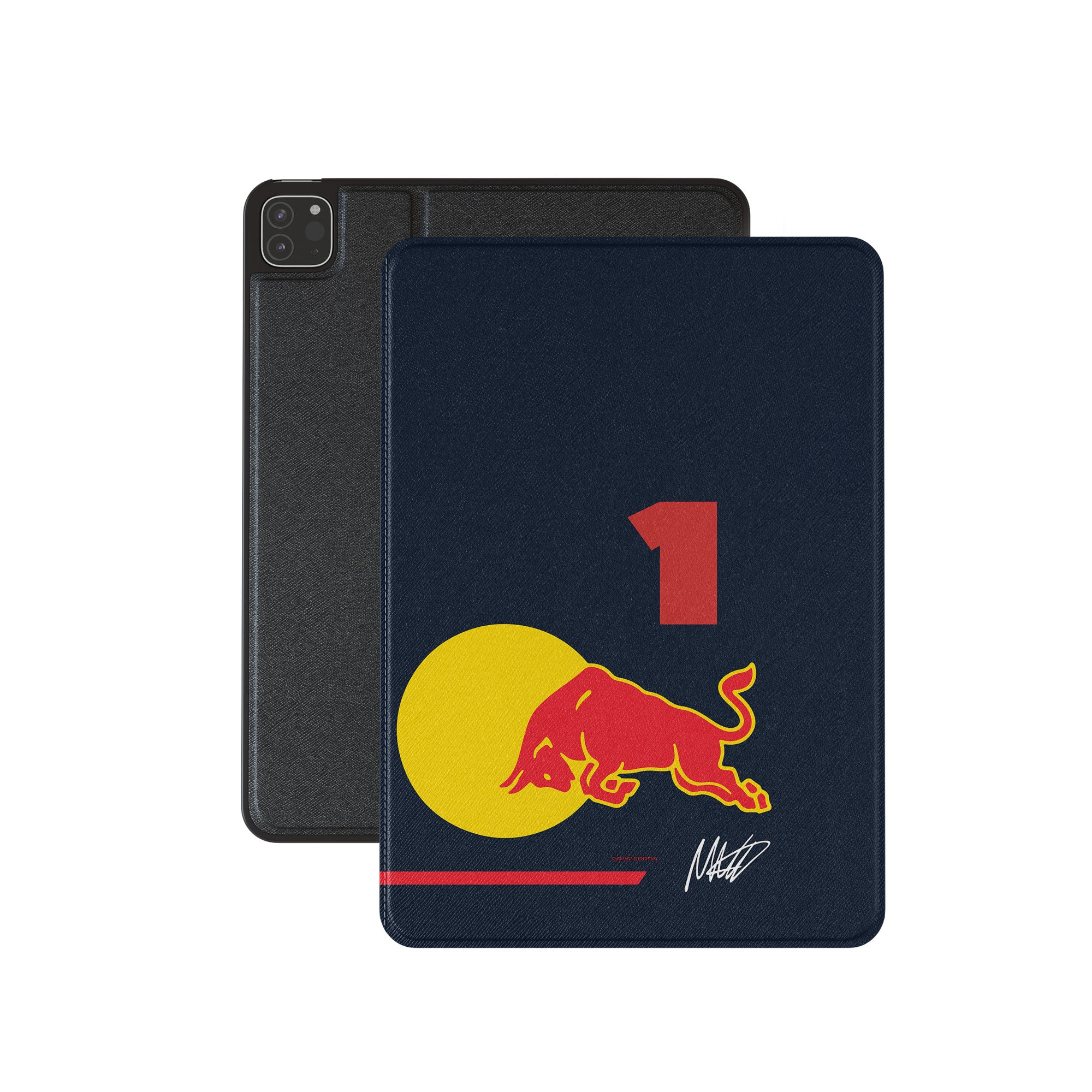 Red Bull Racing iPad Case - Max Verstappen 2024 F1 Season Durable Cover