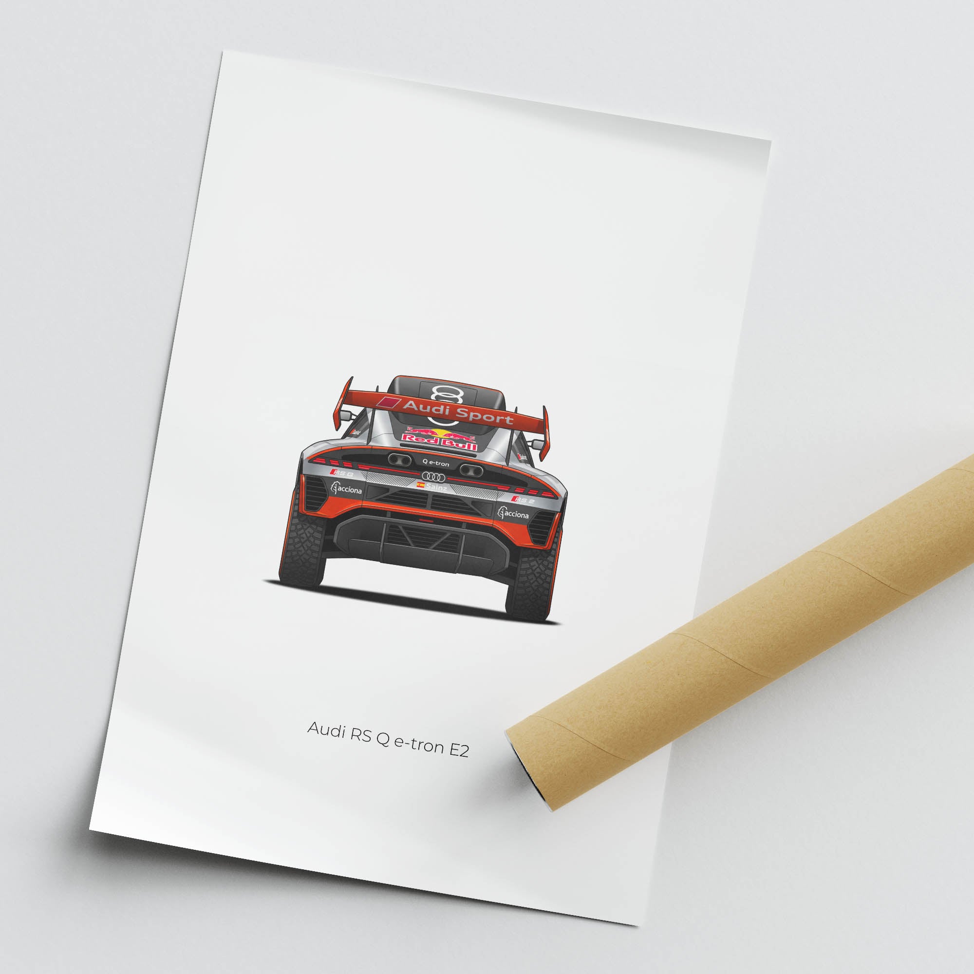 2024 Audi RS Q e-tron E2 Carlos Sainz Sr – Car Print