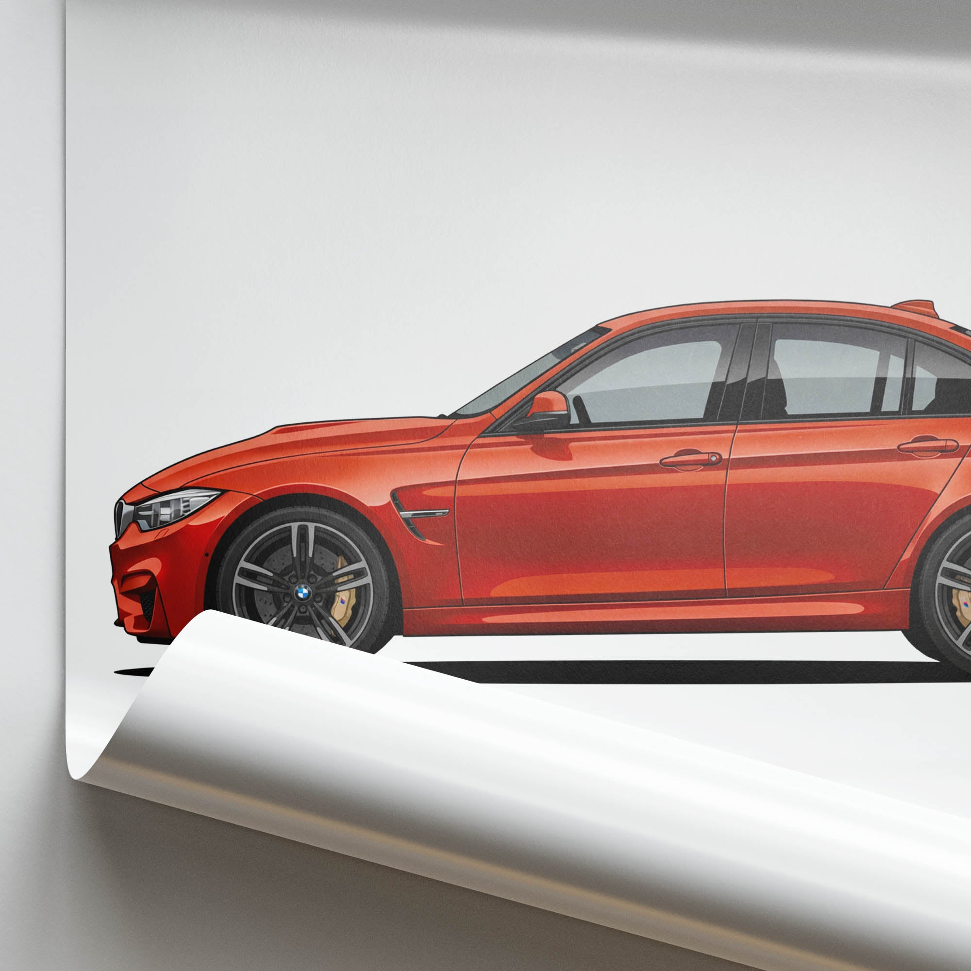 2015 BMW M3 Sedan F80 Sakhir – Car Print