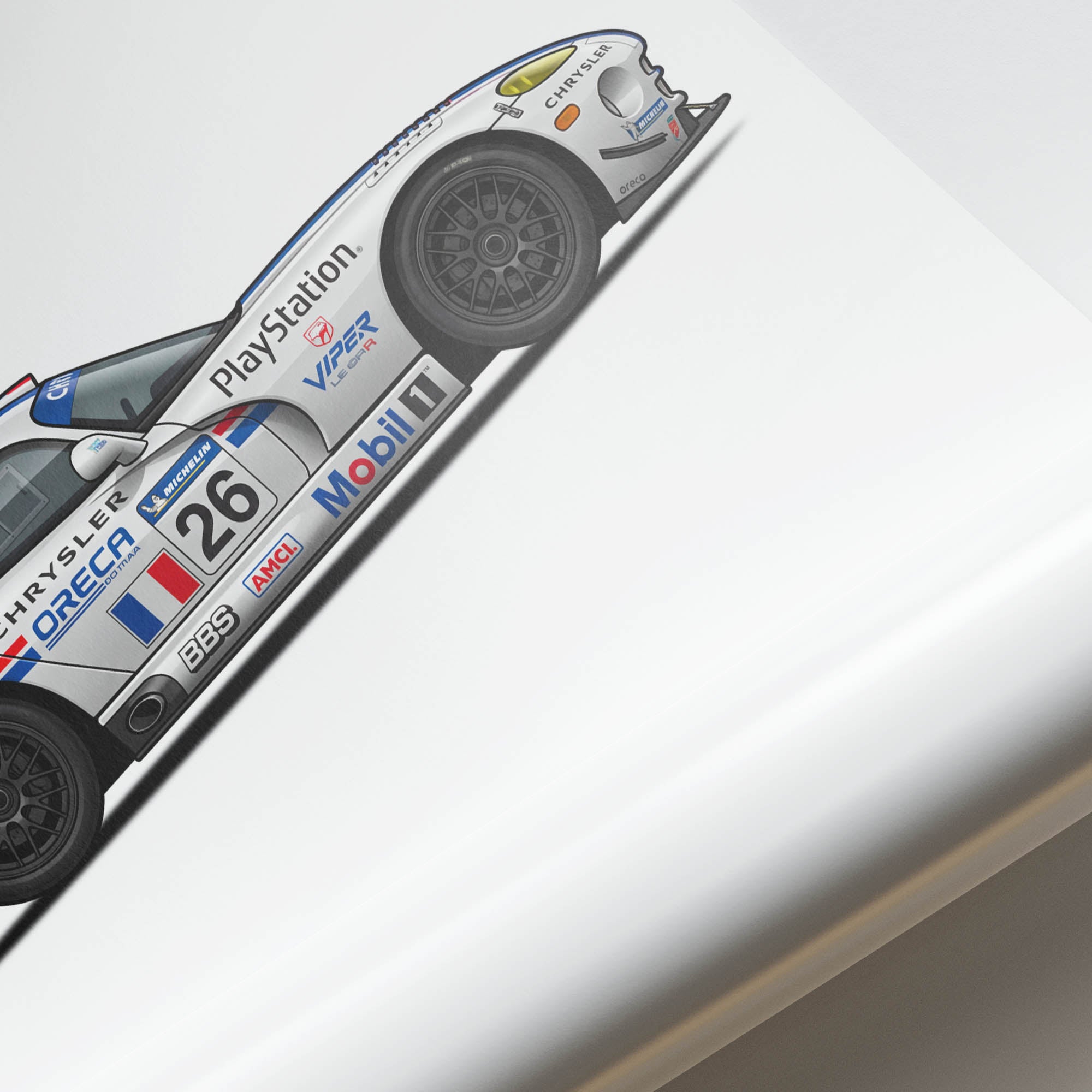 2001 Chrysler Viper Gts R Le Mans Team Oreca – Car Print