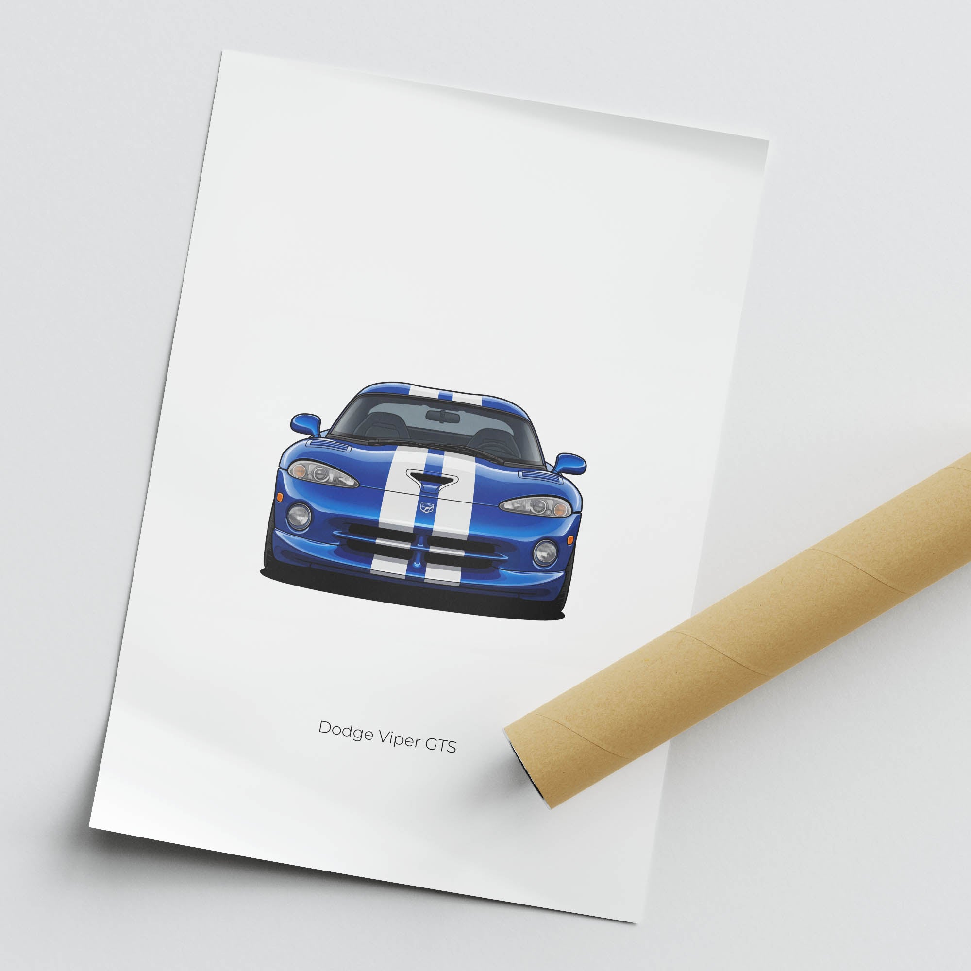 1996 Dodge Viper Gts Viper Gts – Car Print (Front)