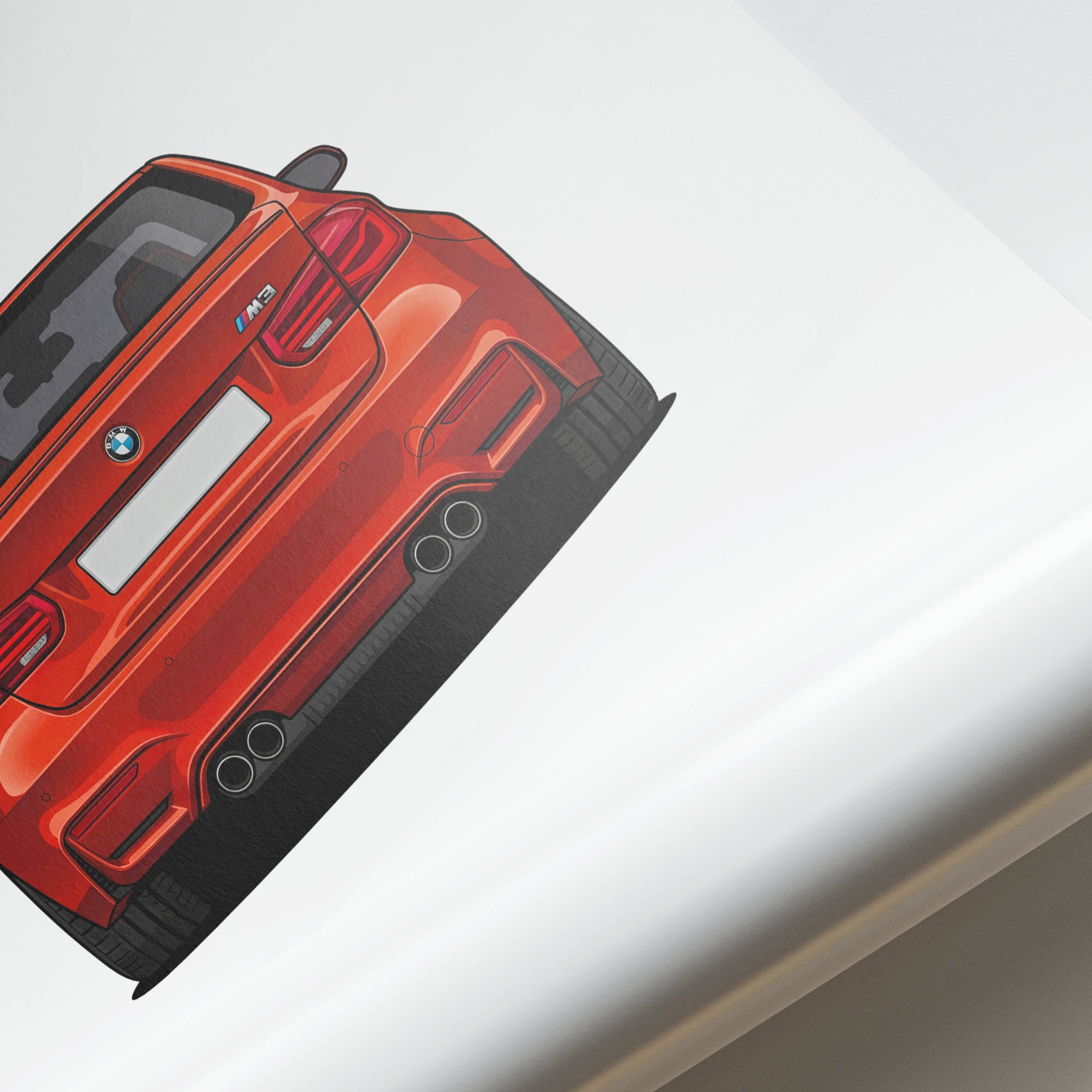 2015 BMW M3 Sedan F80 Sakhir – Car Print