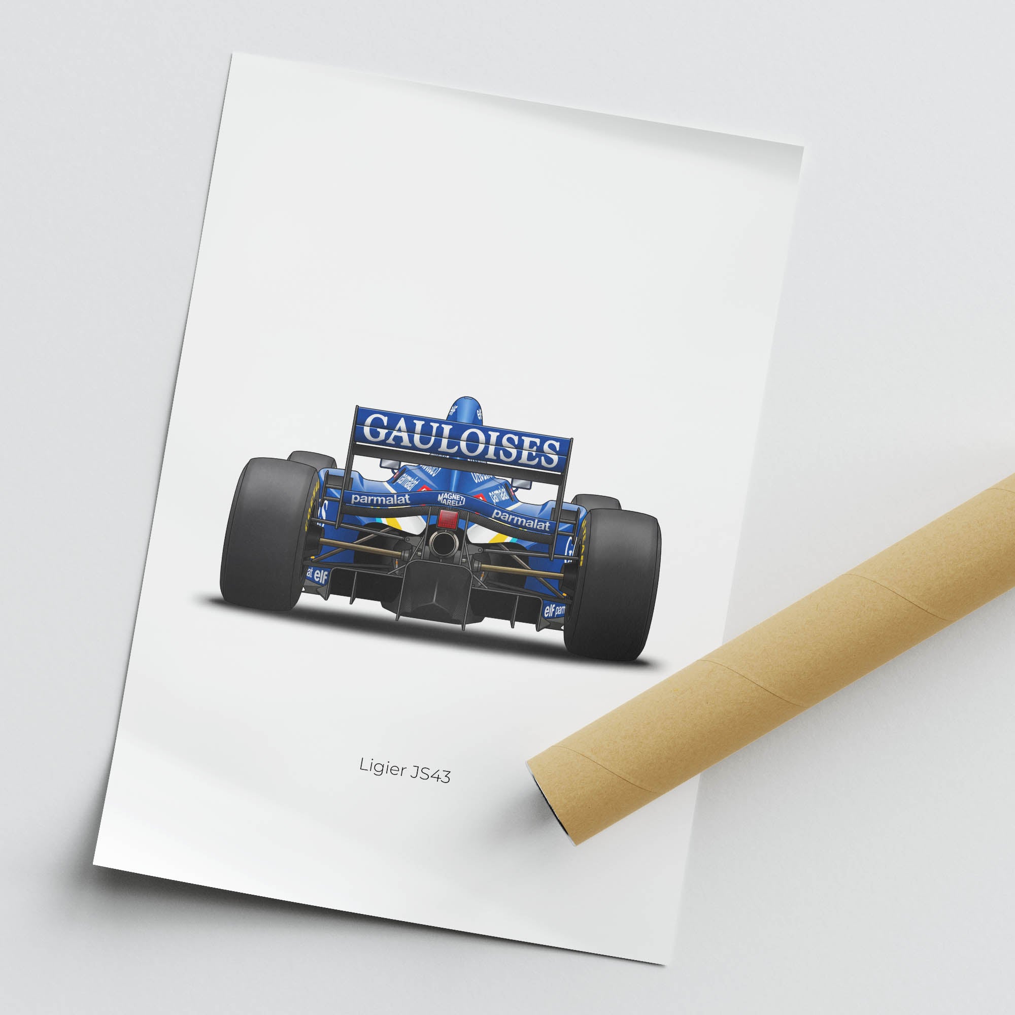 1996 Ligier JS43 Olivier Panis Gauloises – Car Print