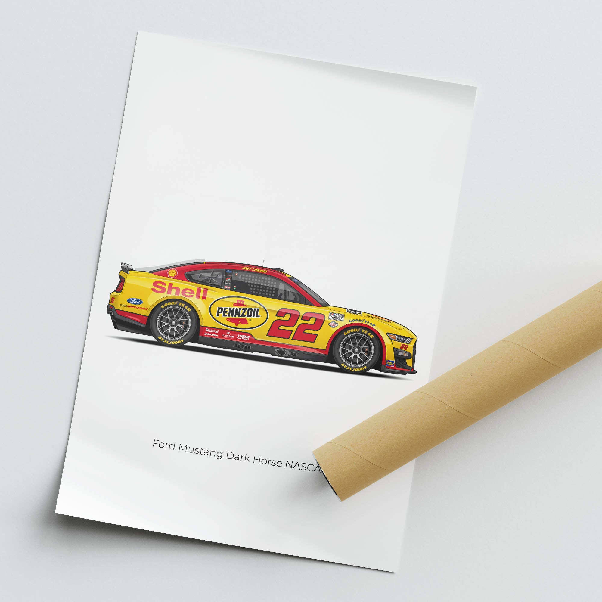 2025 Ford Mustang – Car Print