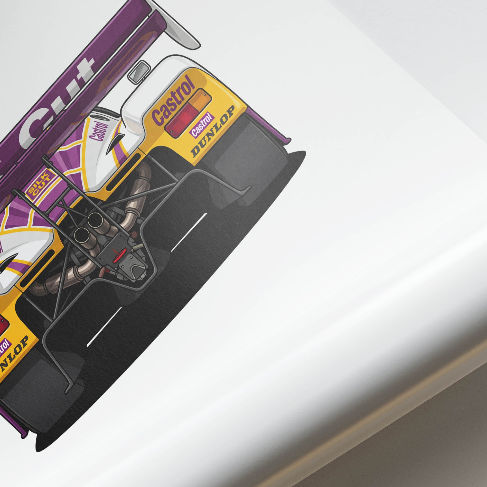 Jaguar XJR 9 Poster - 1988 Race Car Print With Silk Cut Livery Art