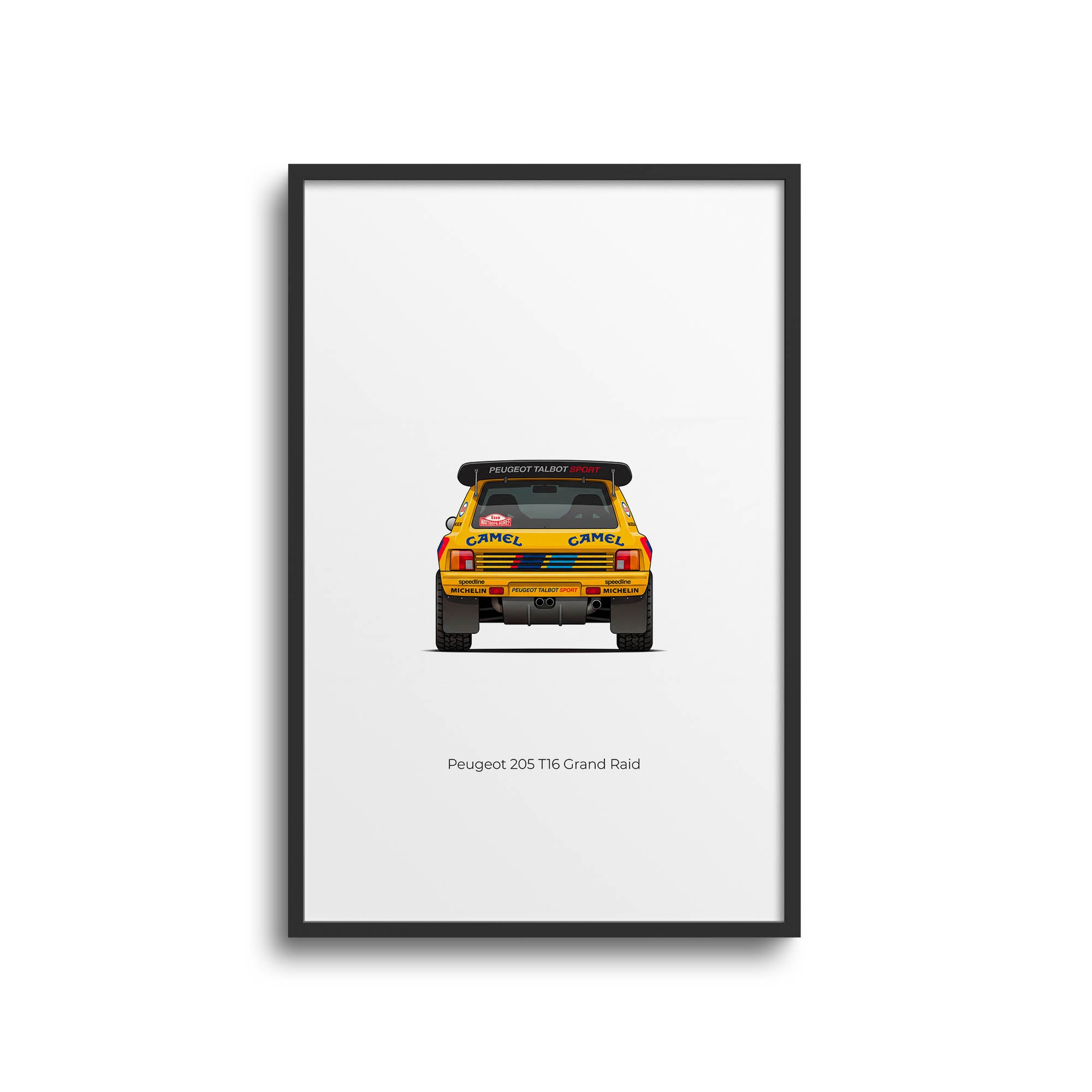 1987 Peugeot 205 T16 Grand – Car Print