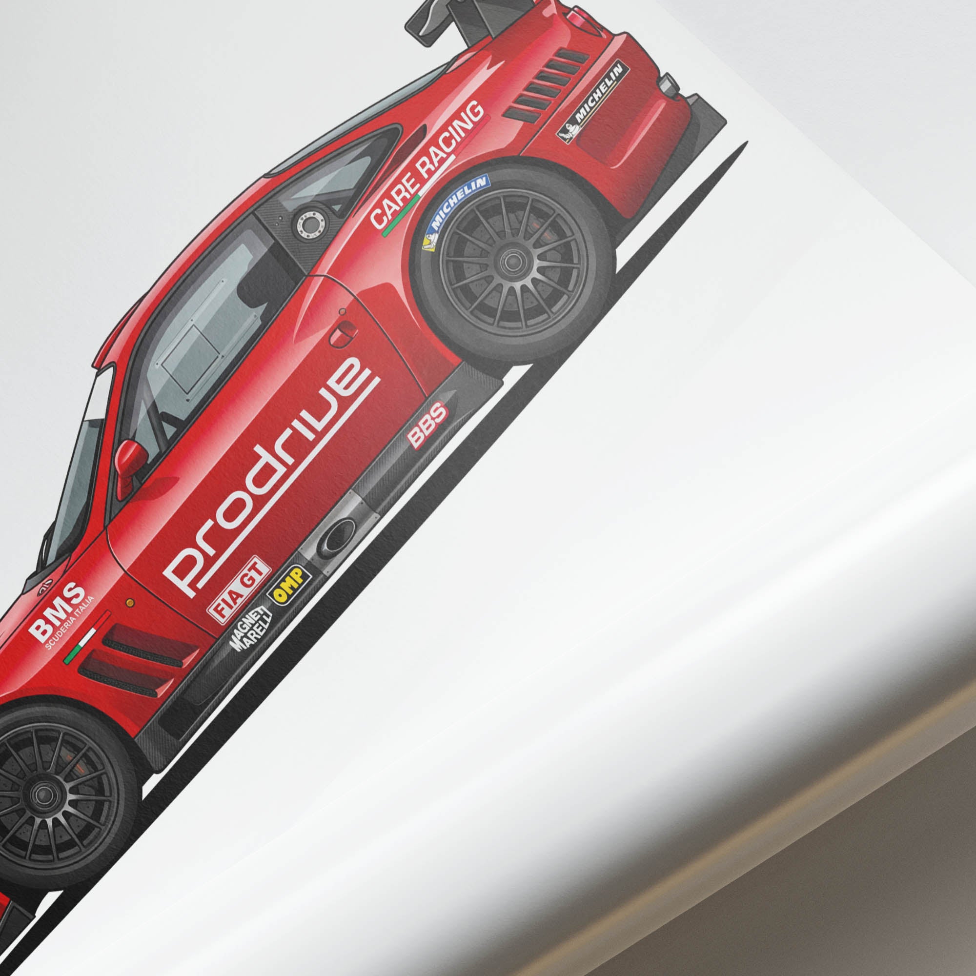 2003 Ferrari 550 Gts Maranello Prodrive – Car Print (Side)