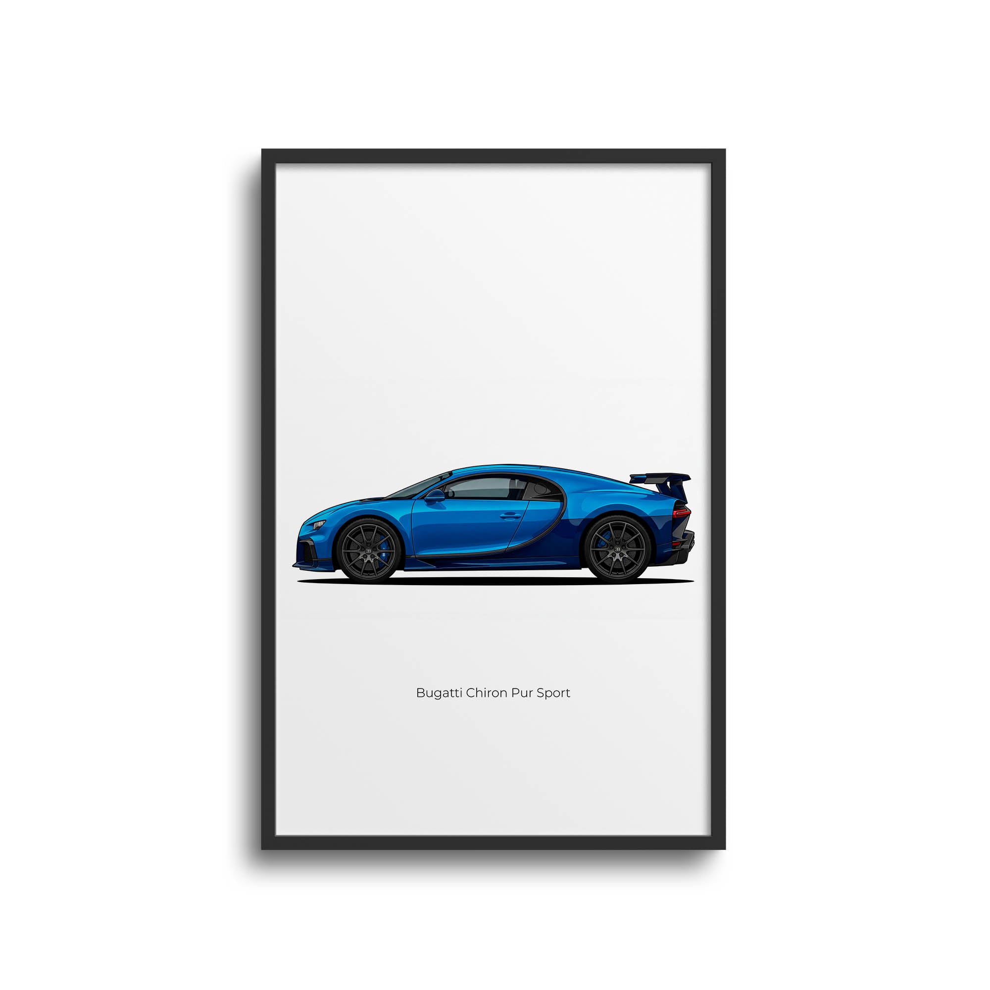 2021 Bugatti Chiron Pur Sport Agile – Car Print (Side)