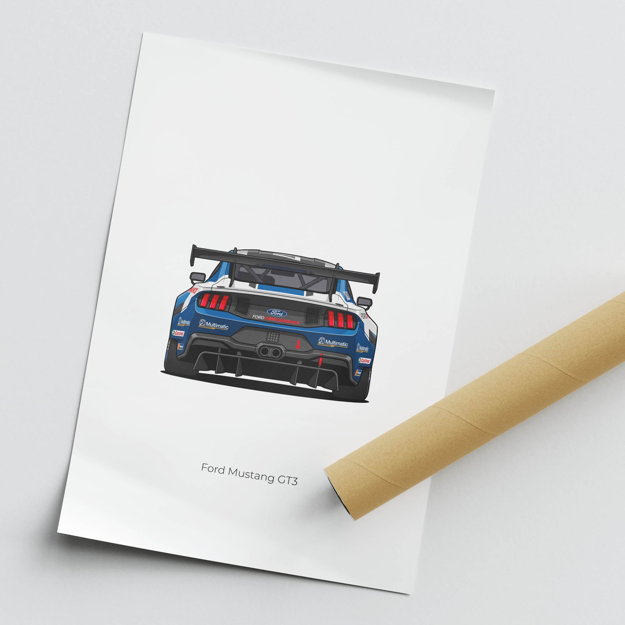 2024 Ford Mustang GT3 Ford Performance – Car Print