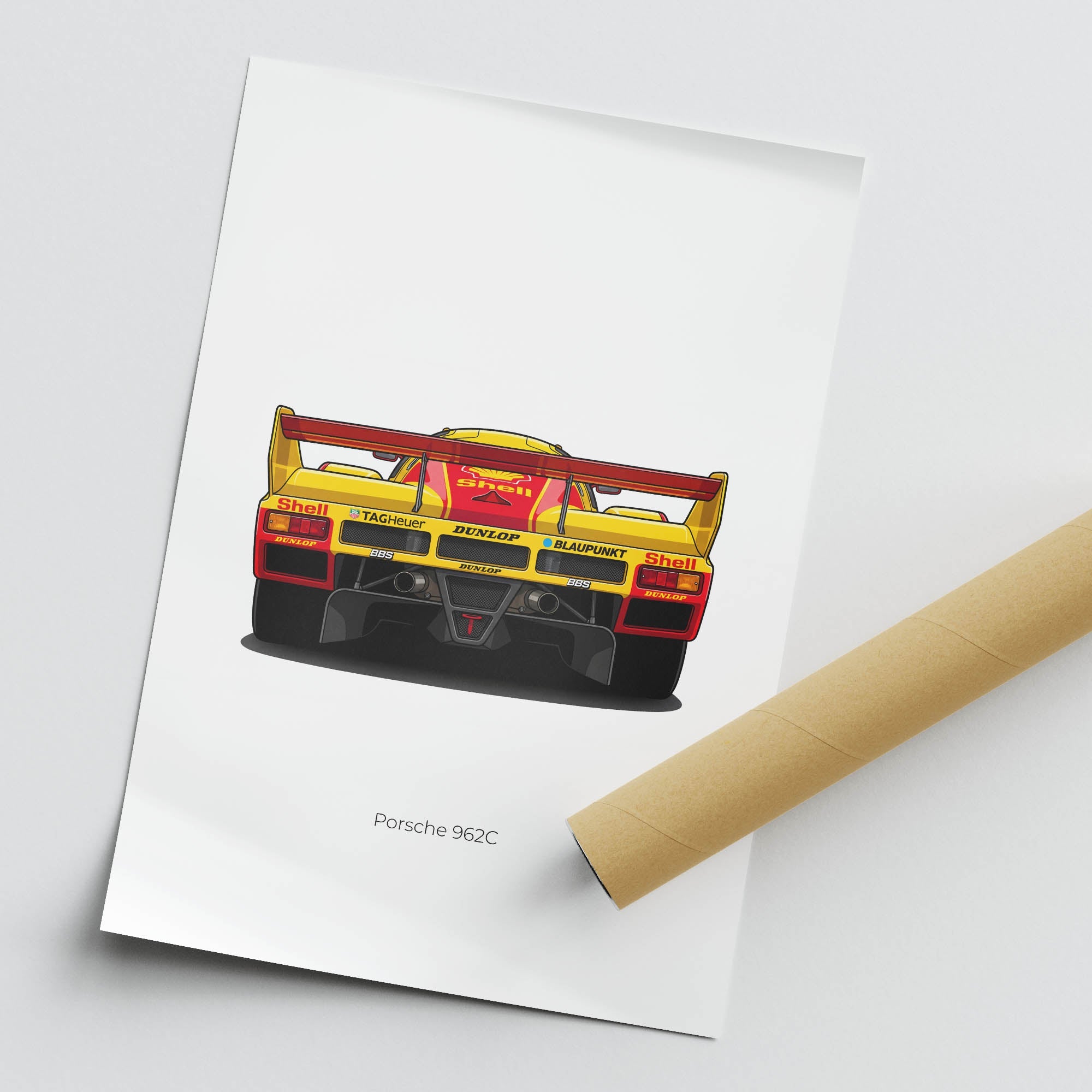 1987 Porsche 962C Shell Dunlop – Car Print