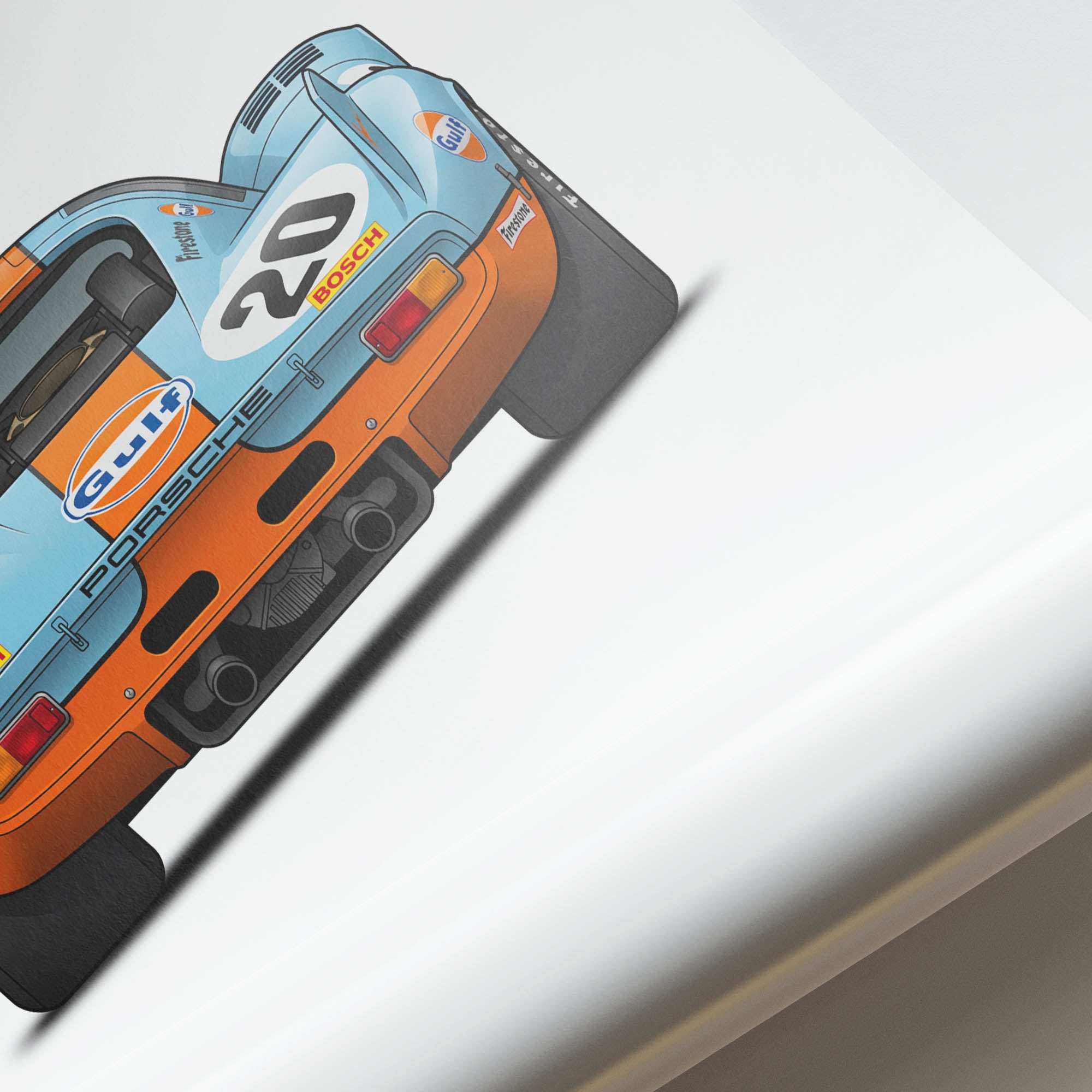 1970 Porsche 917K Steve Mcqueen – Car Print