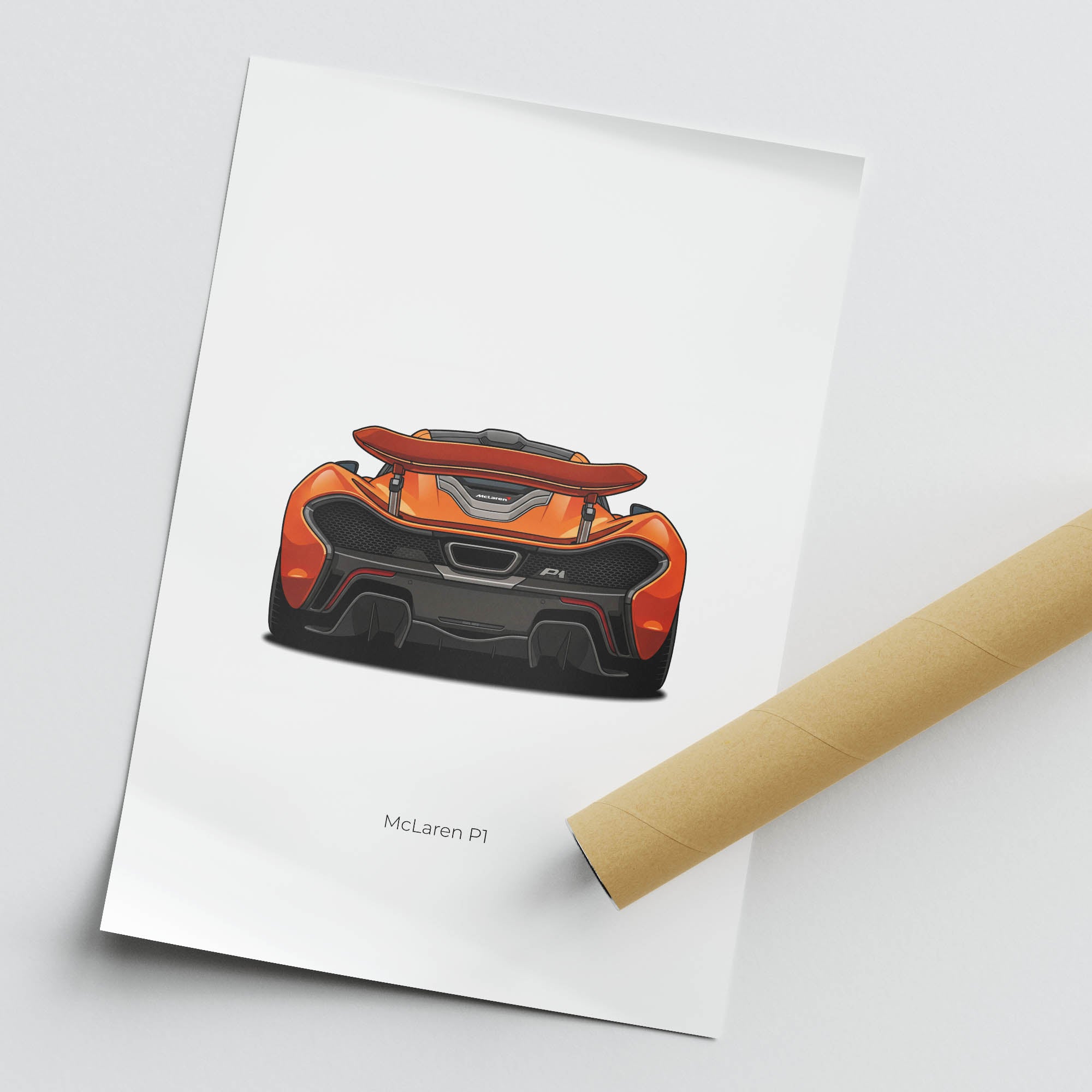 2013 McLaren P1 Volcano – Car Print