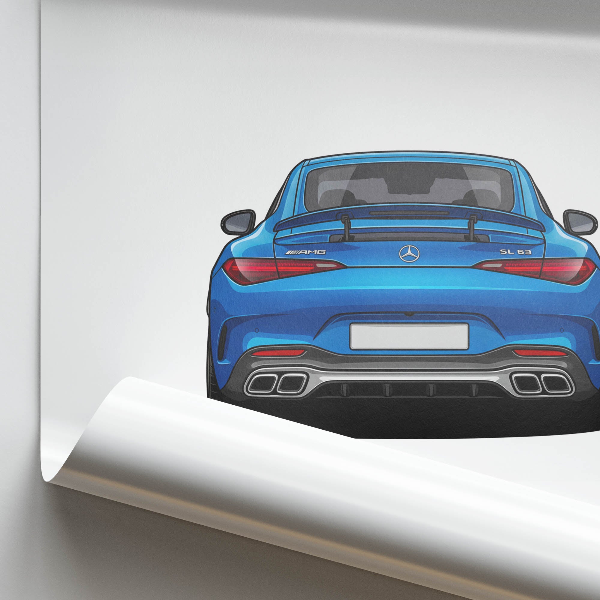 2022 Mercedes AMG SL 63 R232 Hyper – Car Print