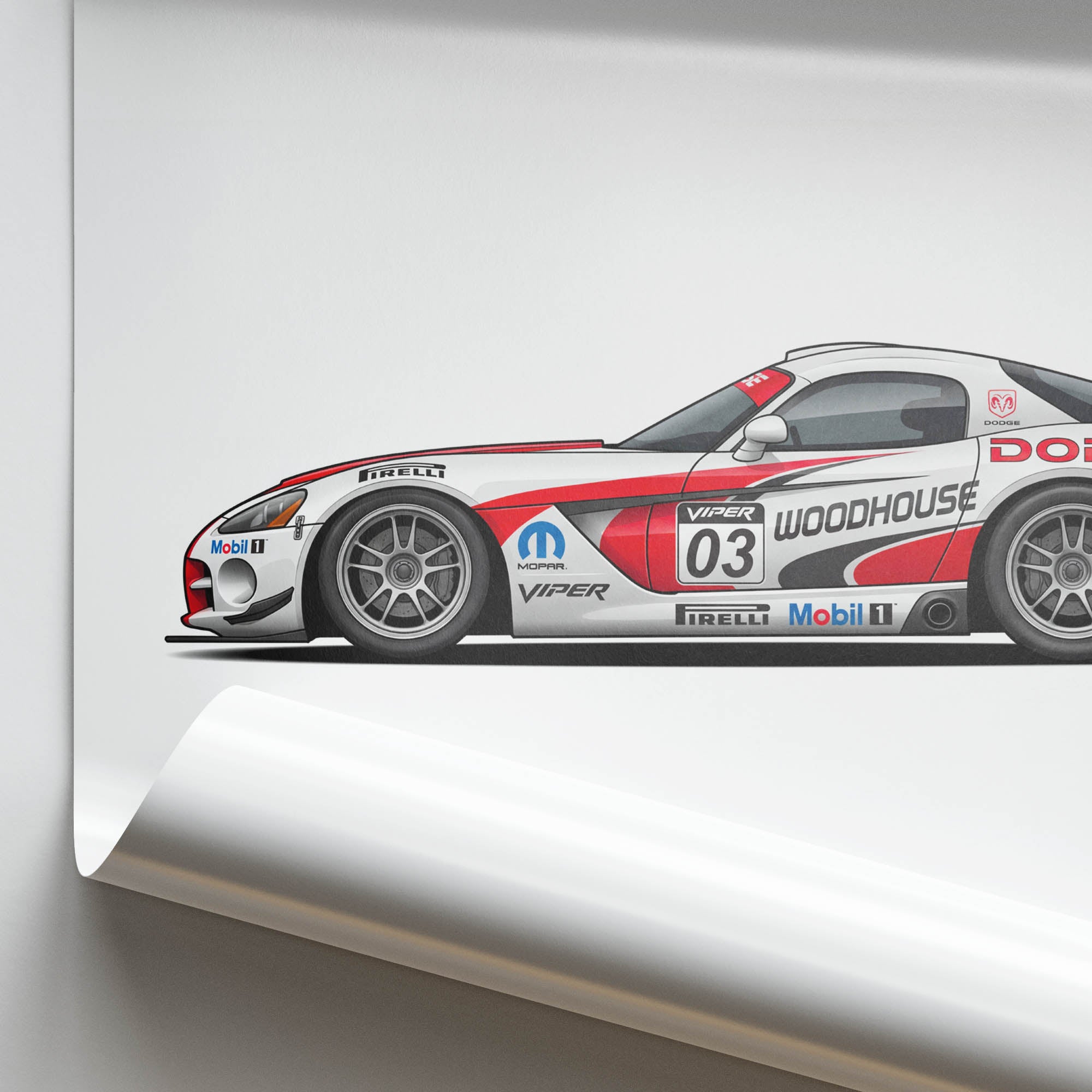 2003 Dodge Viper Competition Coupe Woodhouse – Car Print
