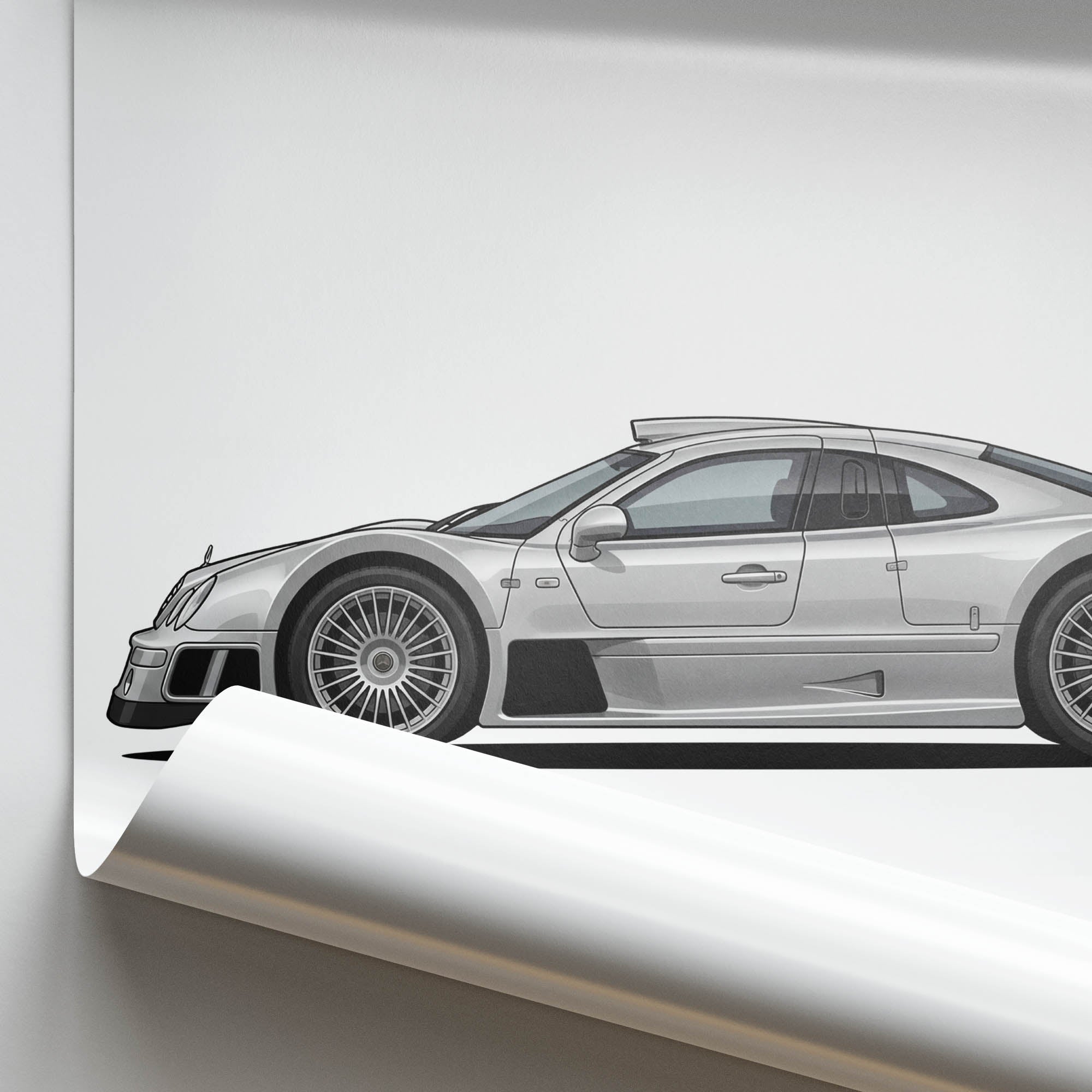 1998 Mercedes-Benz CLK GTR – Car Print (Side)