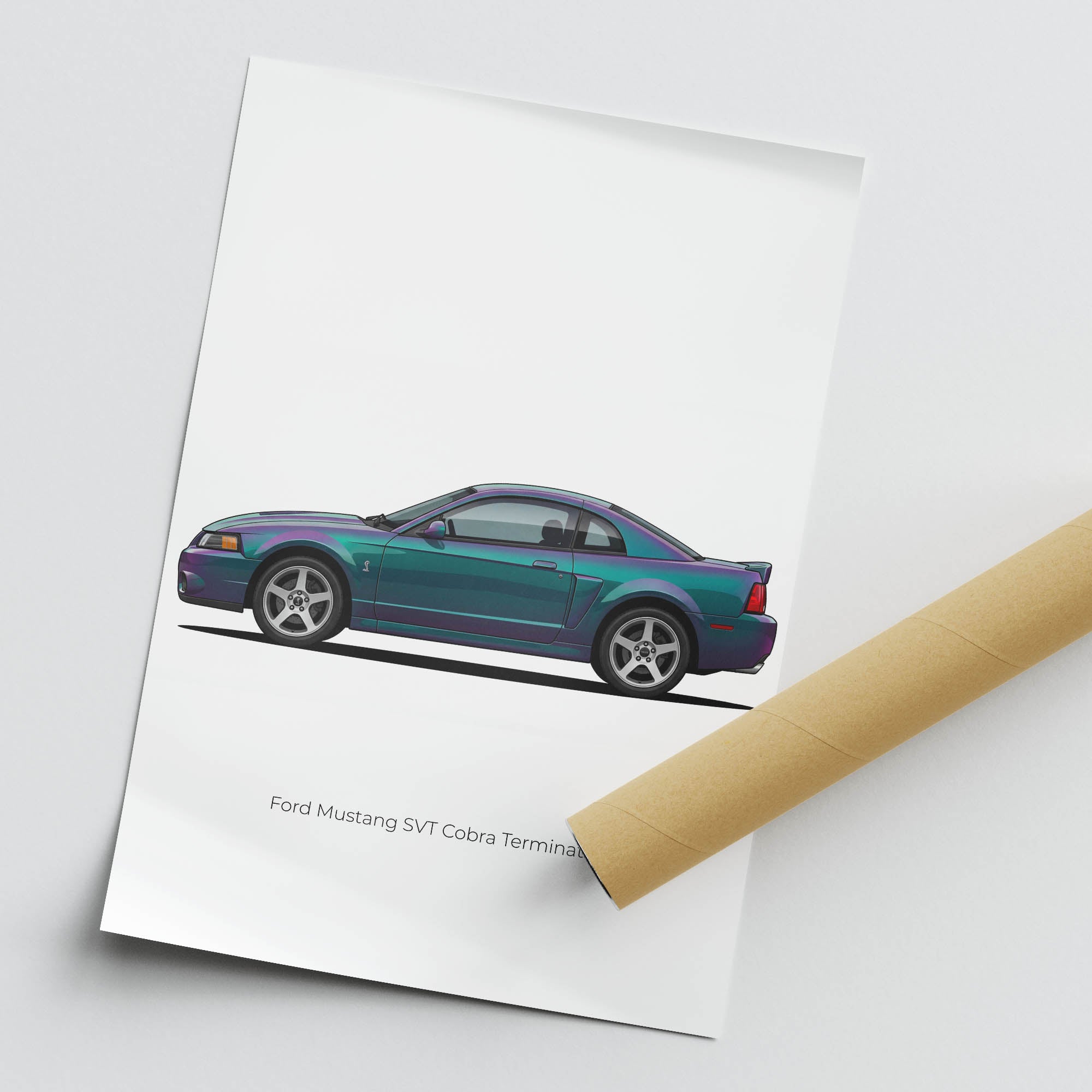 2004 Ford Mustang Svt Cobra Terminator – Car Print (Side)