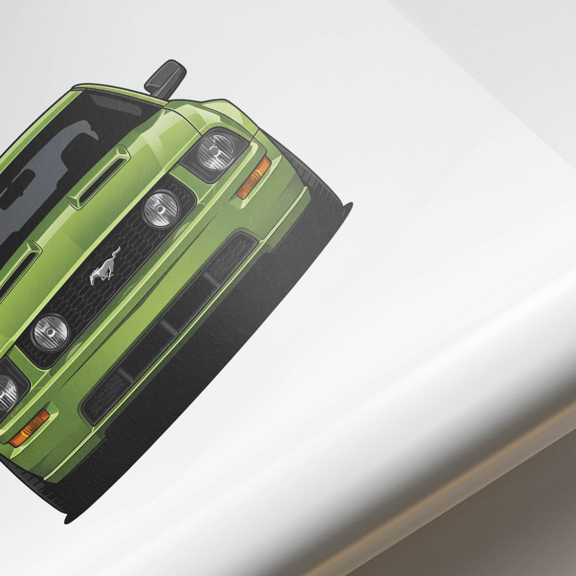2005 Ford Mustang GT S197 Legend Lime – Car Print