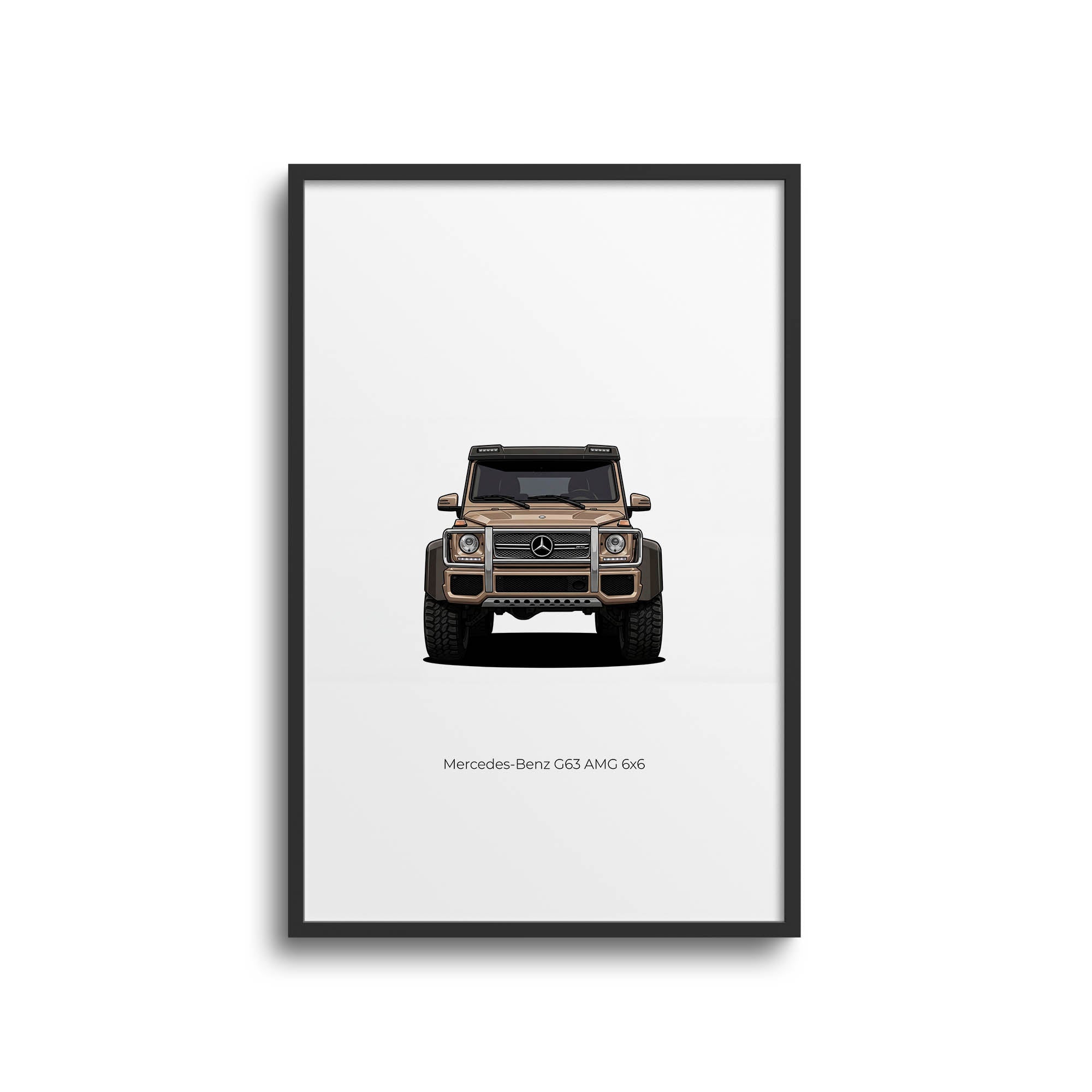 2013 Mercedes-Benz G63 AMG 6X6 Sand – Car Print