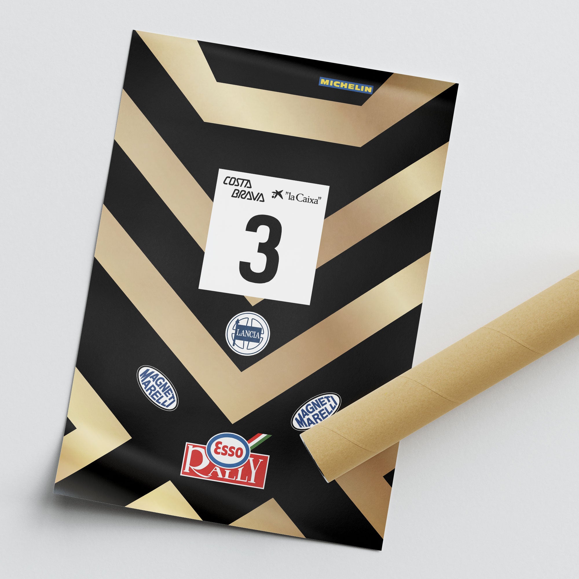 Lancia Delta S4 Poster - 1986 Rally Car Print | Martini Livery Art