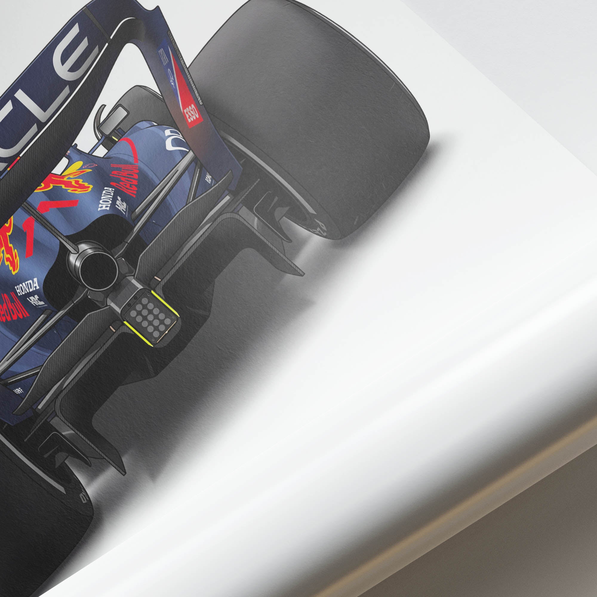 2024 Red Bull RB20 Max Verstappen Navy Blue – Car Print