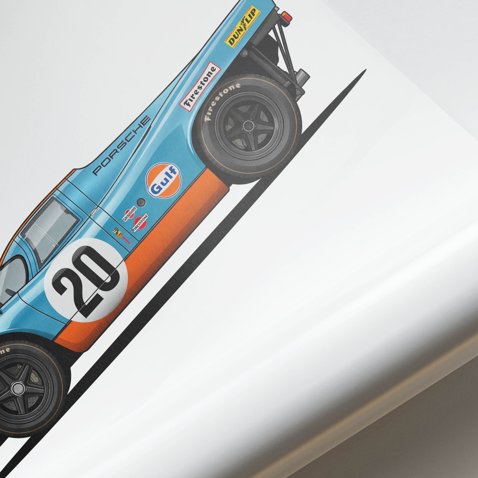 1970 Porsche 917K Steve Mcqueen – Car Print