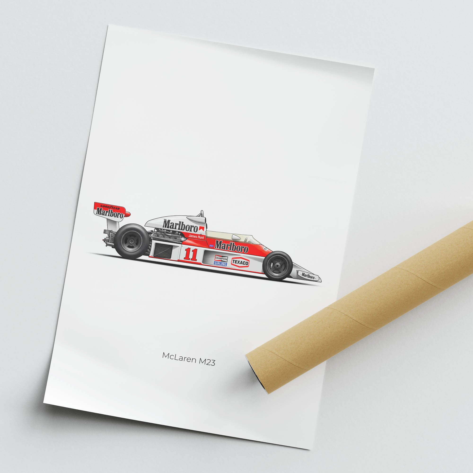1976 McLaren M23 James Hunt – Car Print
