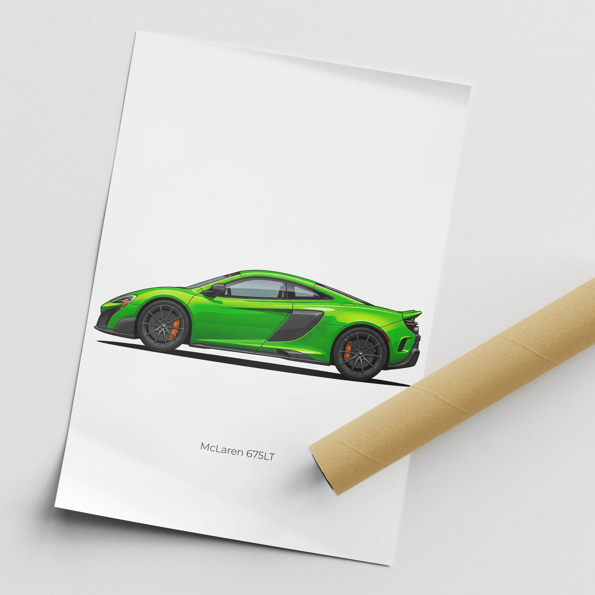 2015 McLaren 675LT Napier – Car Print (Side)