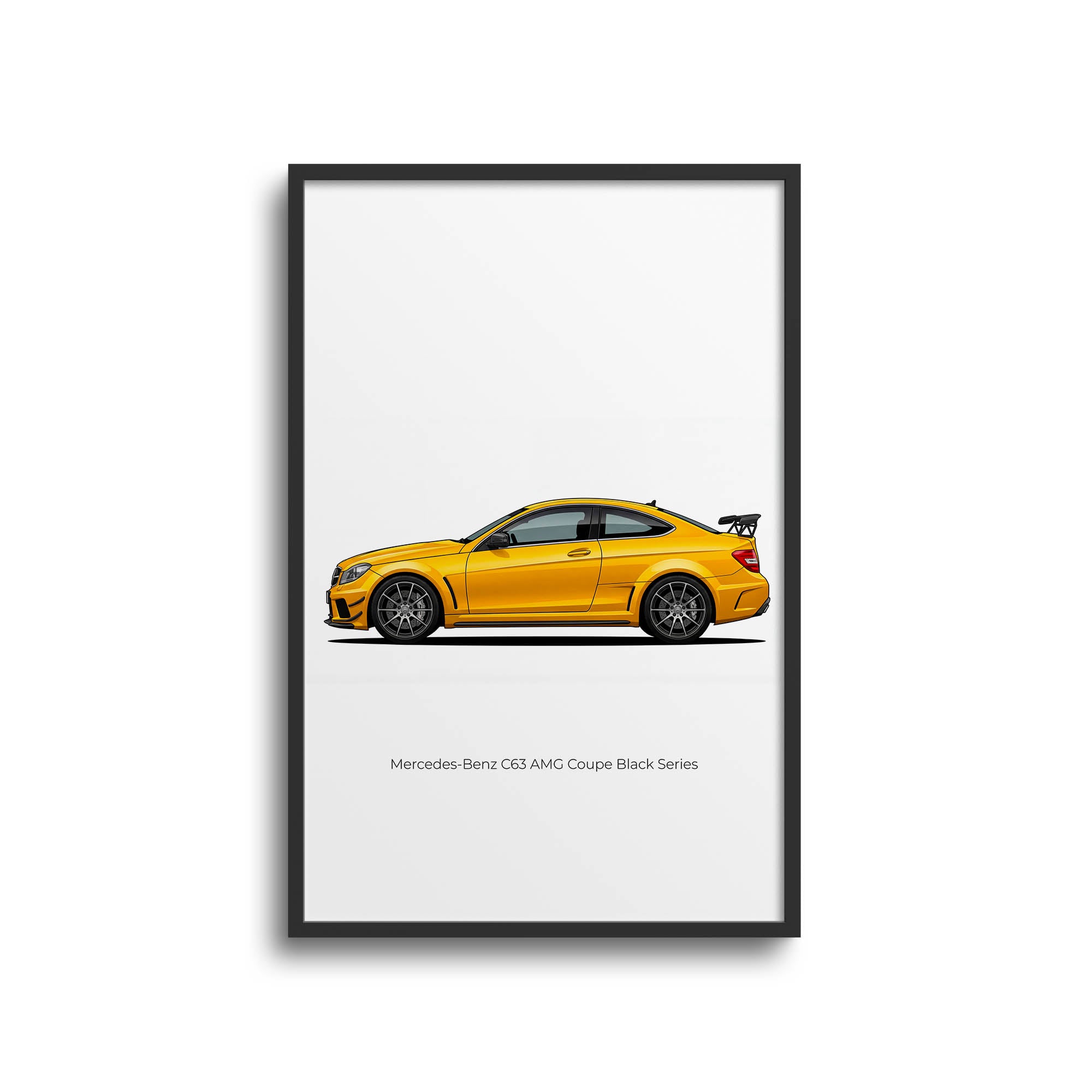 2012 Mercedes-Benz C63 AMG Coupe – Car Print (Side)