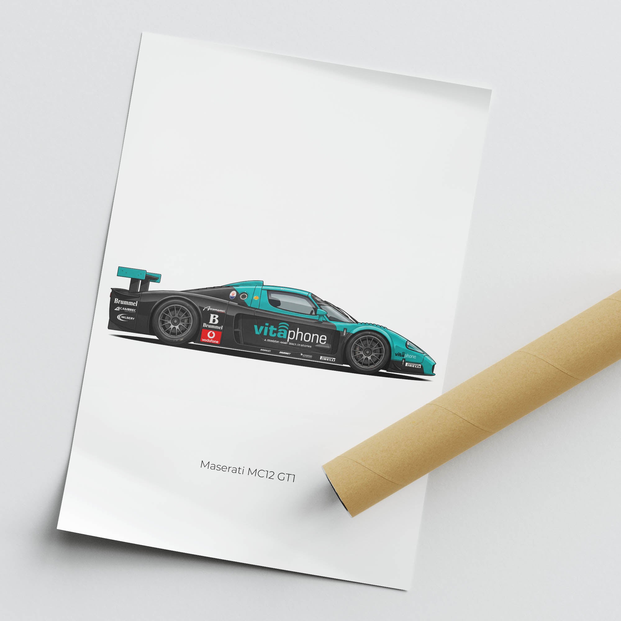 2005 Maserati MC12 GT1 Vitaphone – Car Print
