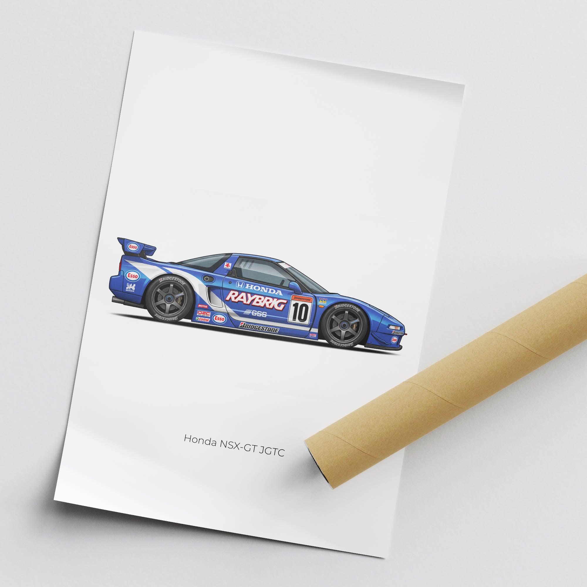 1997 Honda NSX GT JGTC Raybrig – Car Print (Side)