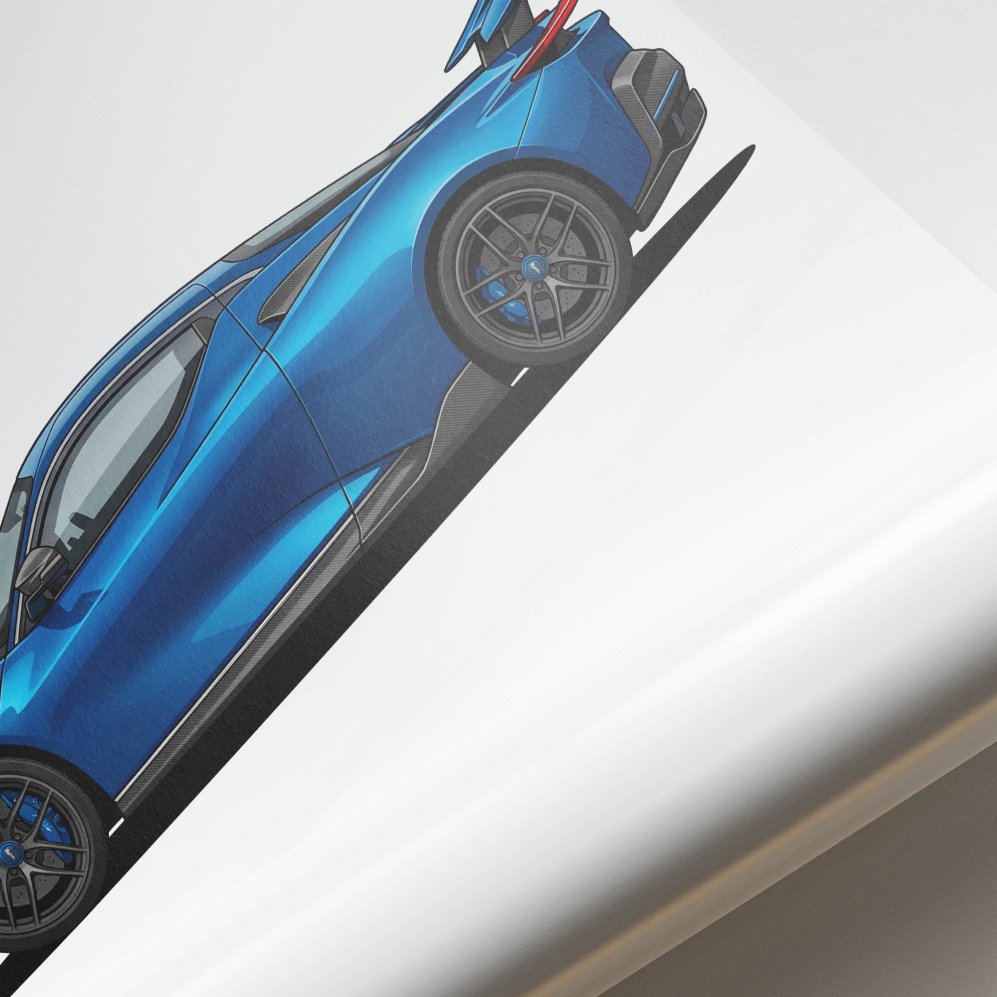 Pininfarina Battista Poster - 2021 Electric Hypercar Side View Art Print