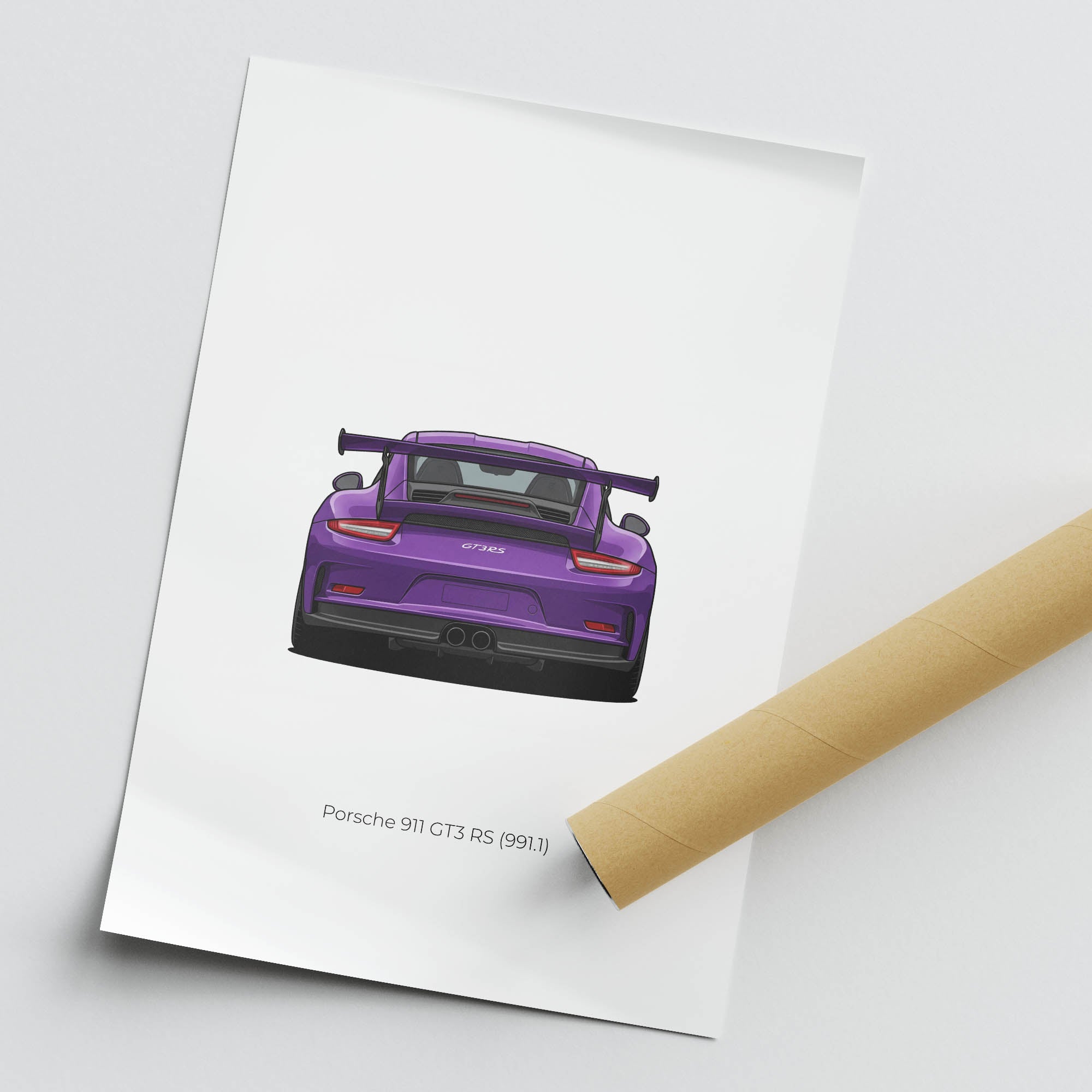 2016 Porsche 911 GT3 RS 991 1 Ultraviolet – Car Print