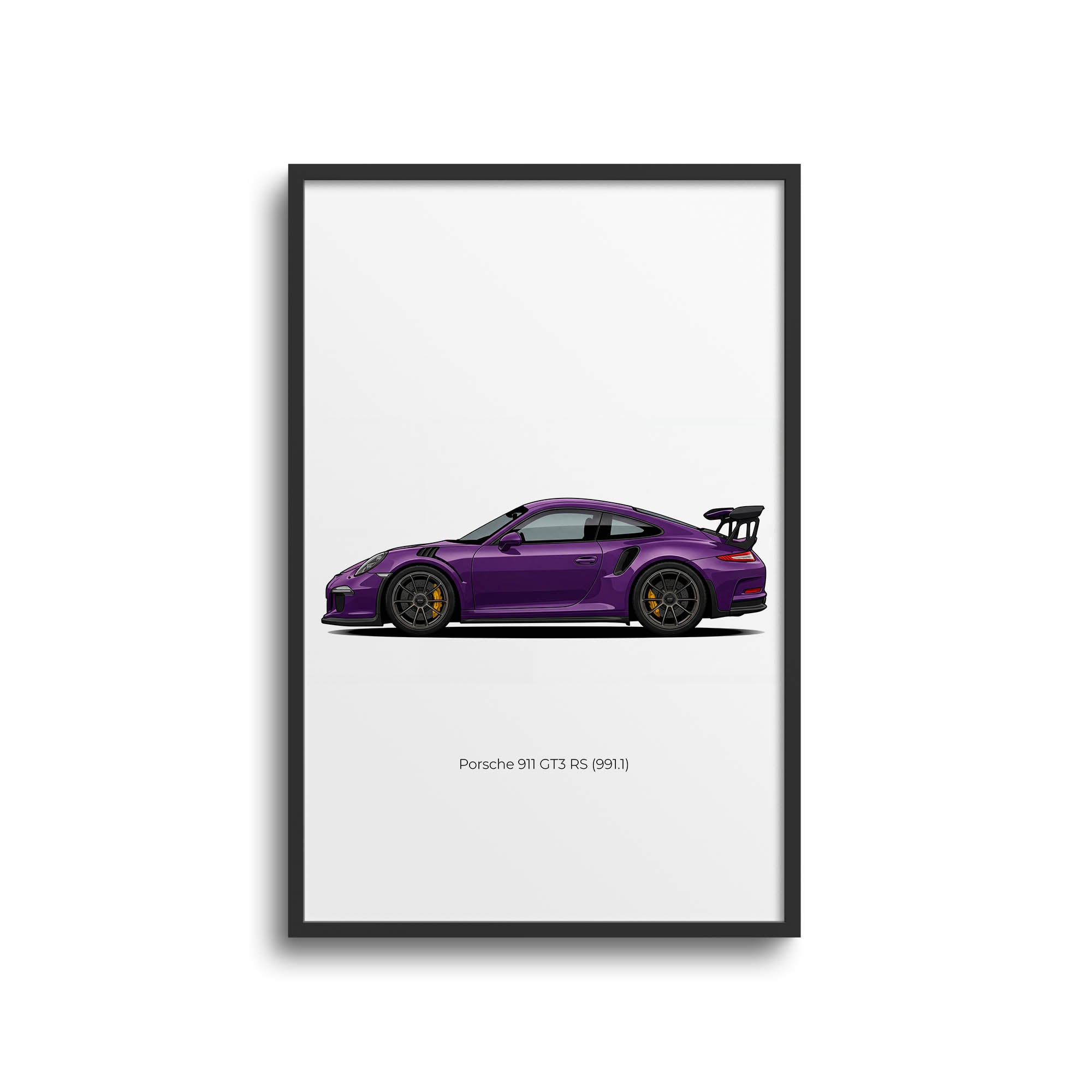 2016 Porsche 911 GT3 RS 991 1 Ultraviolet – Car Print (Side)
