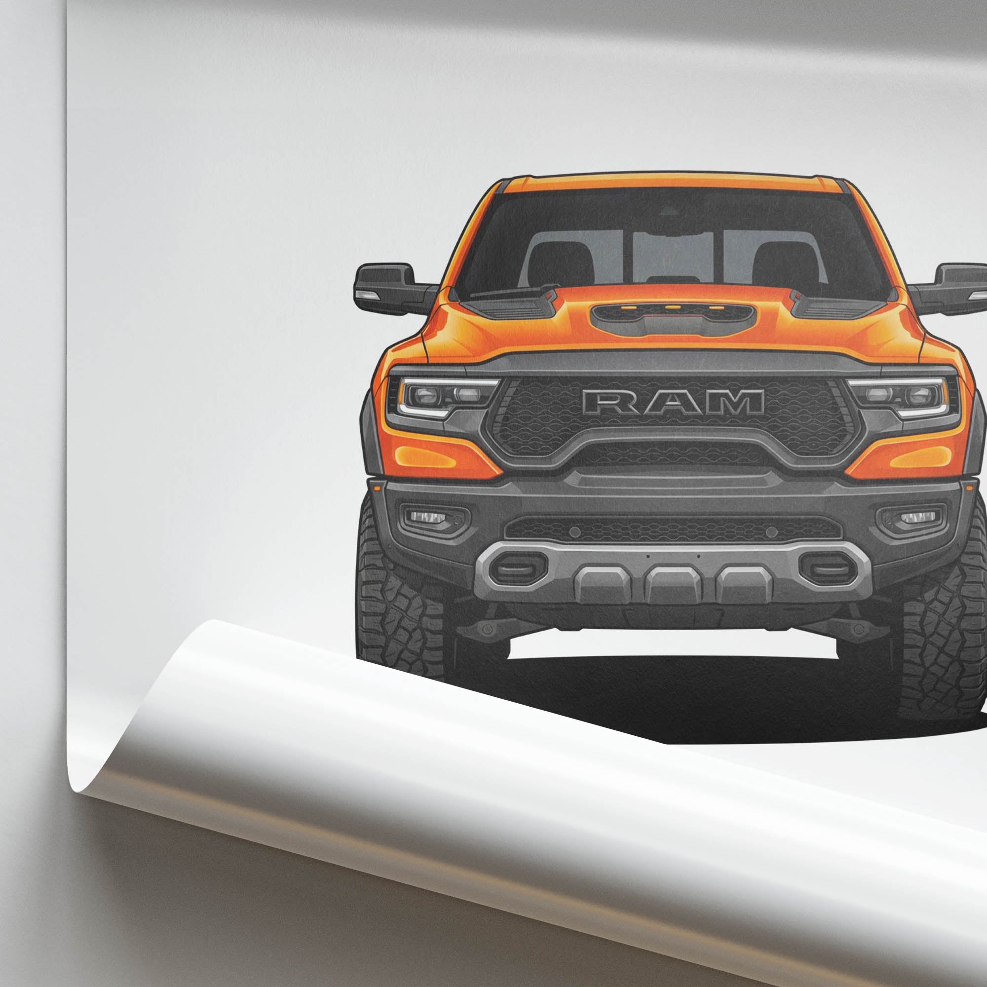2021 Ram 1500 Trx Ignition – Car Print (Front)