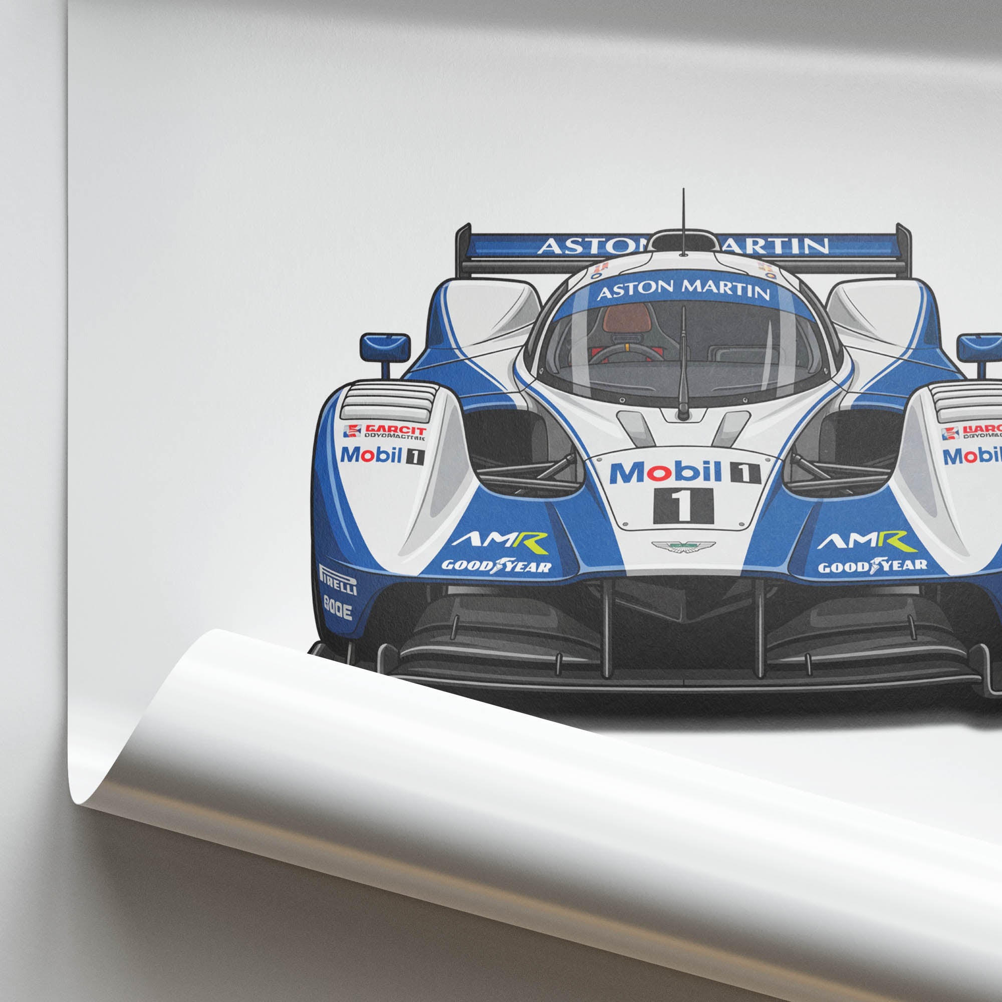 1989 Aston Martin AMR1 Mobil – Car Print