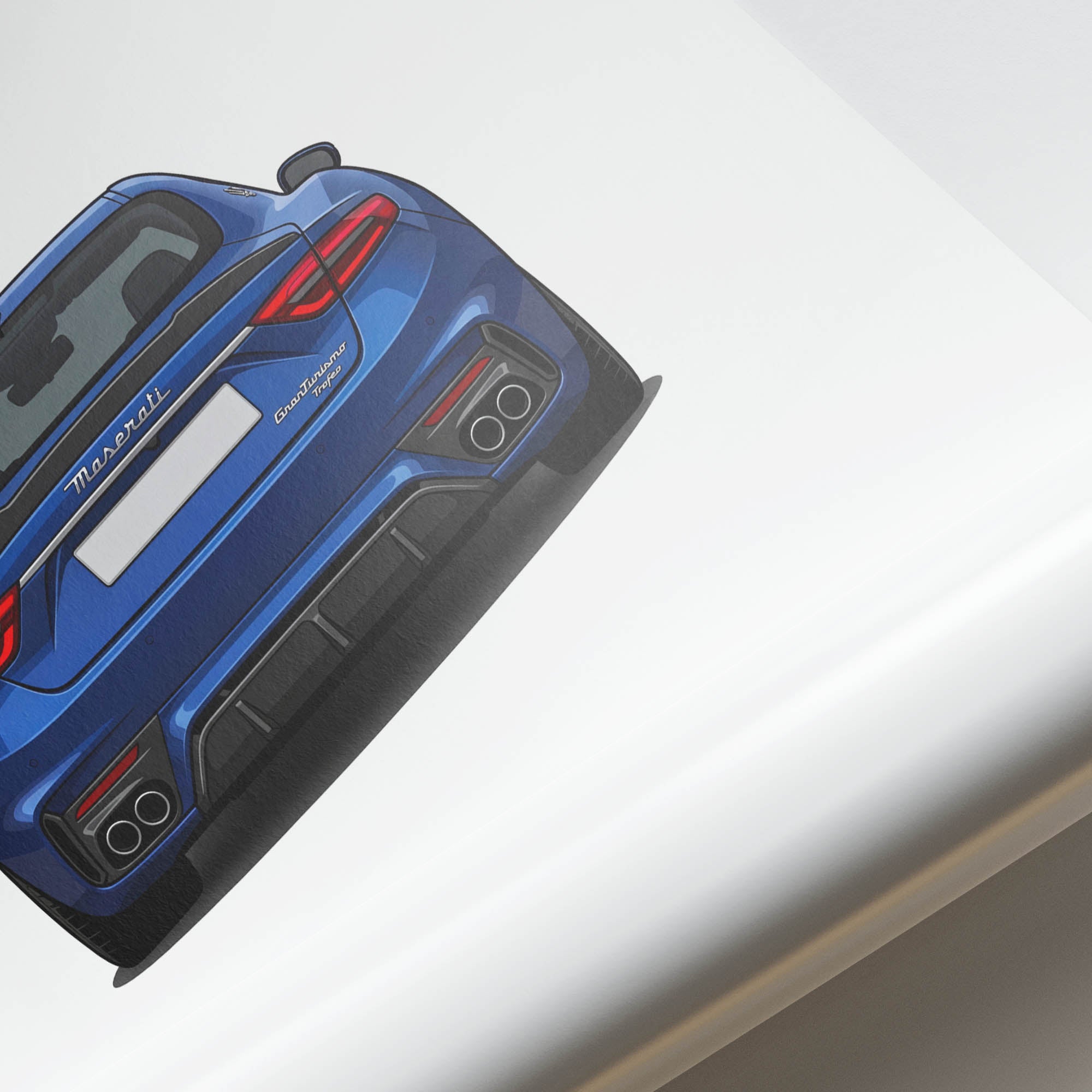 2024 Maserati Granturismo Trofeo Blu – Car Print (Back)