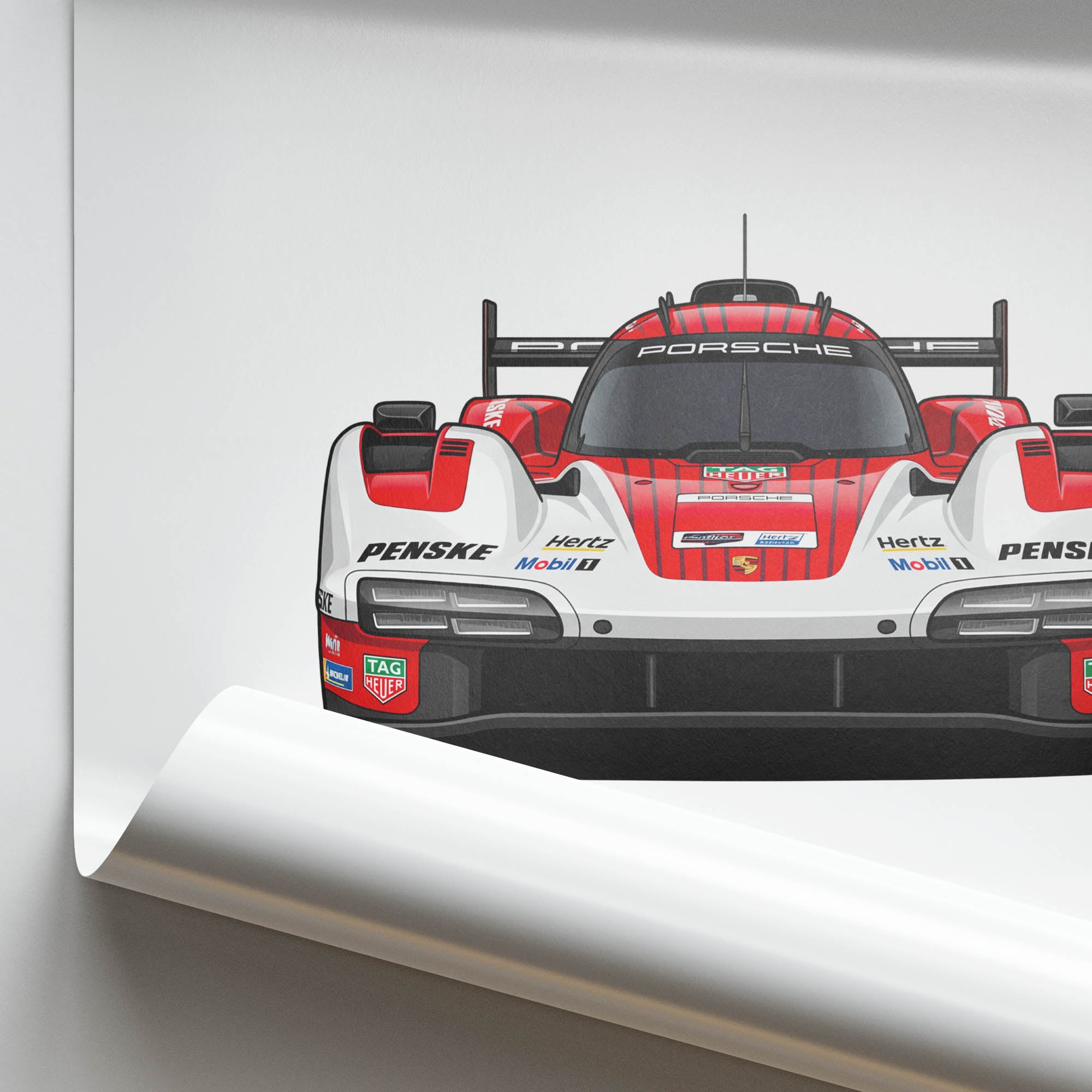 2023 Porsche 963 Penske Motorsport – Car Print (Front)