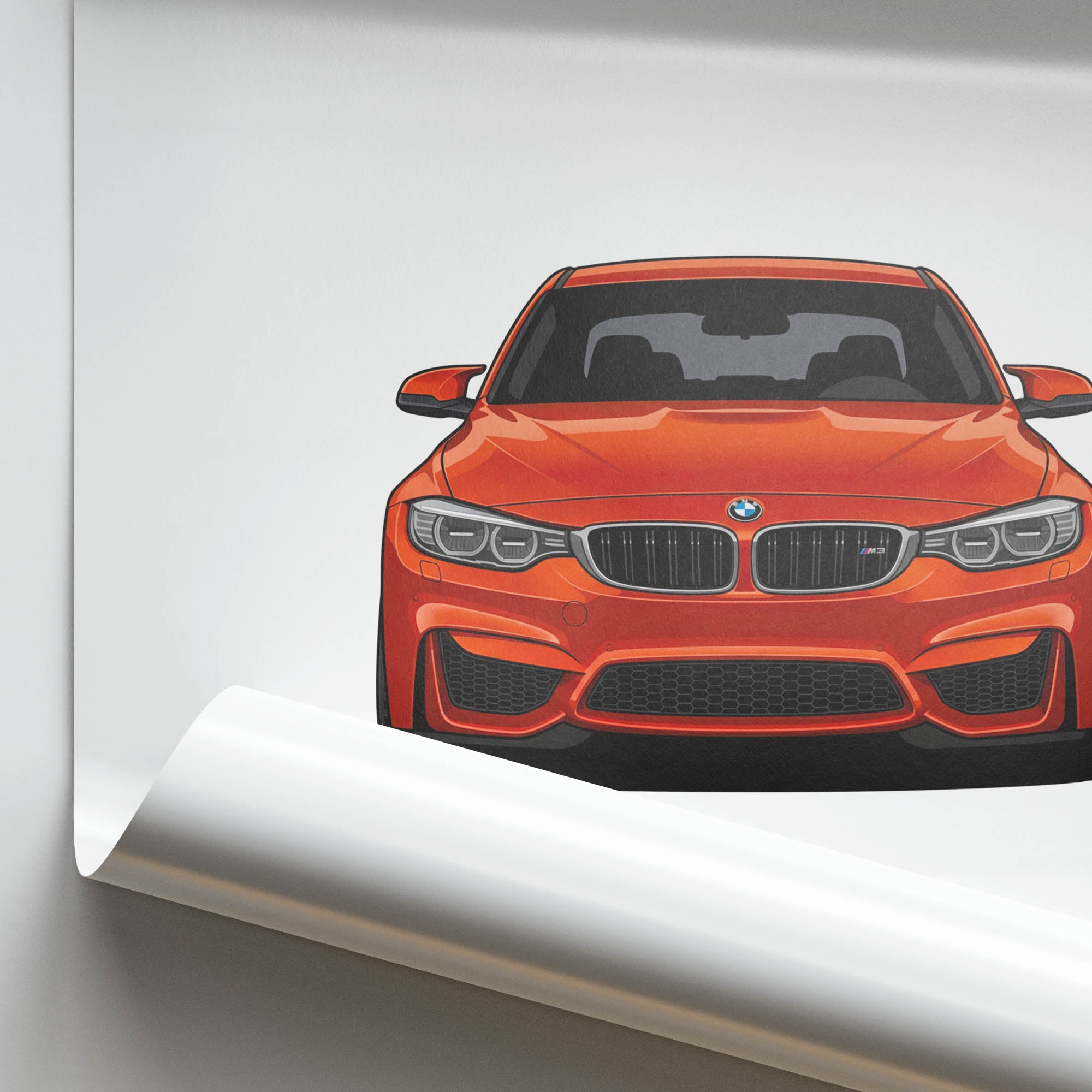 2015 BMW M3 Sedan F80 Sakhir – Car Print