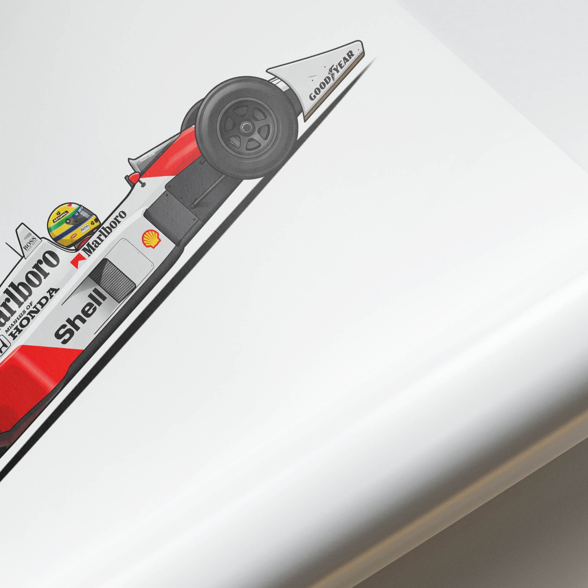 1988 McLaren MP4 4 Ayrton Senna – Car Print