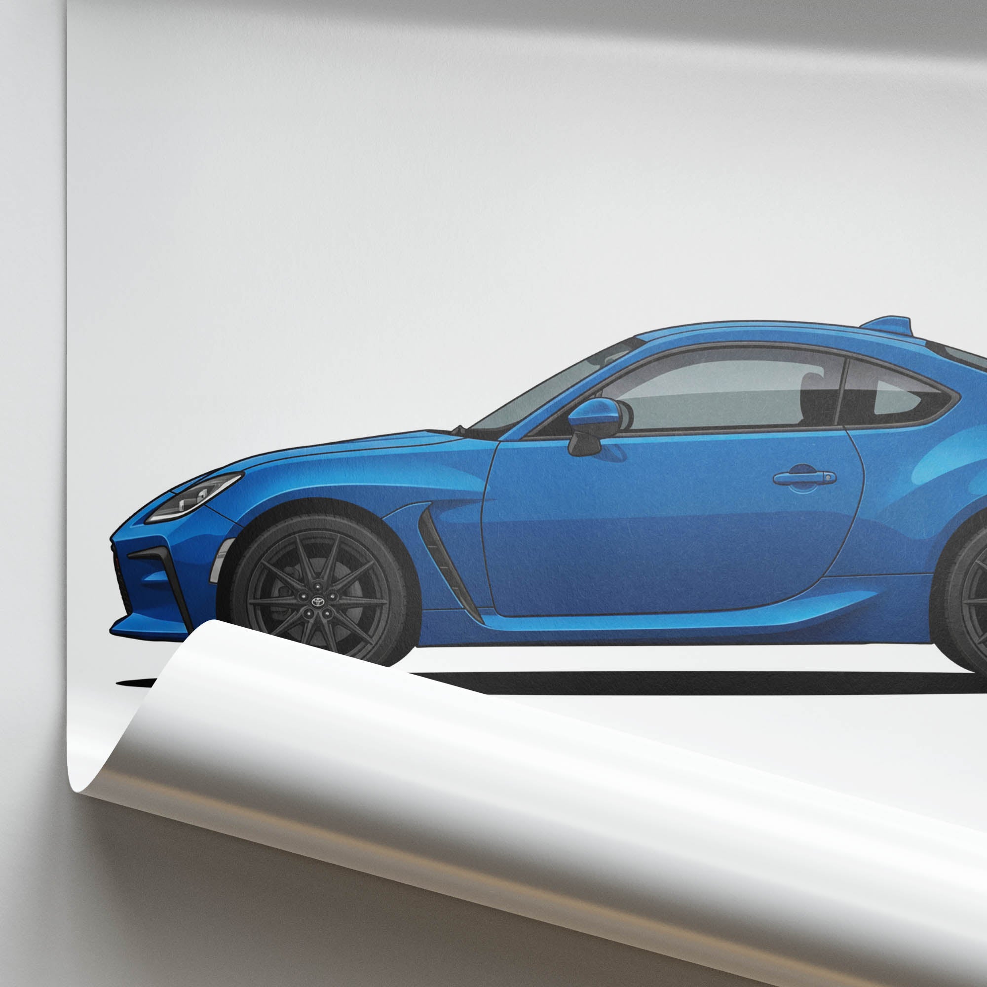 2022 Toyota GR86 Neptune – Car Print (Side)