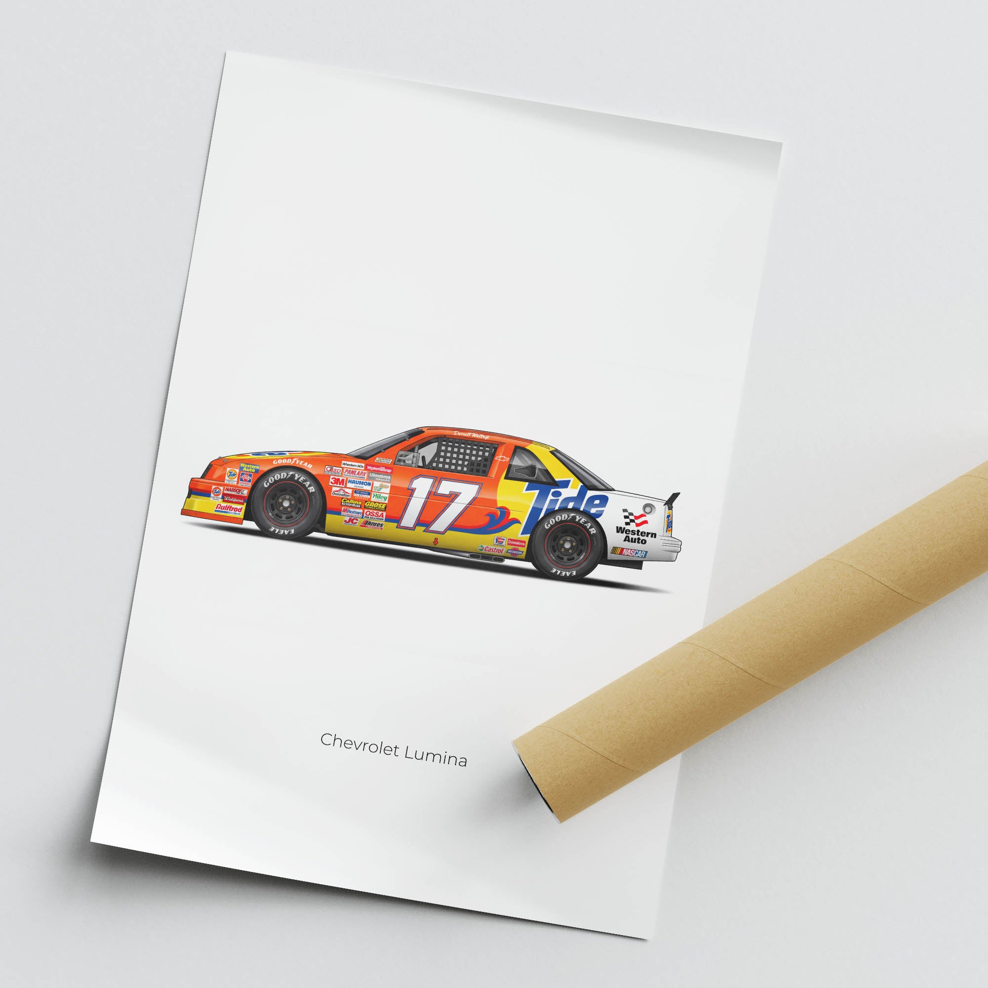 1990 Chevrolet Lumina Darrell Waltrip Tide – Car Print